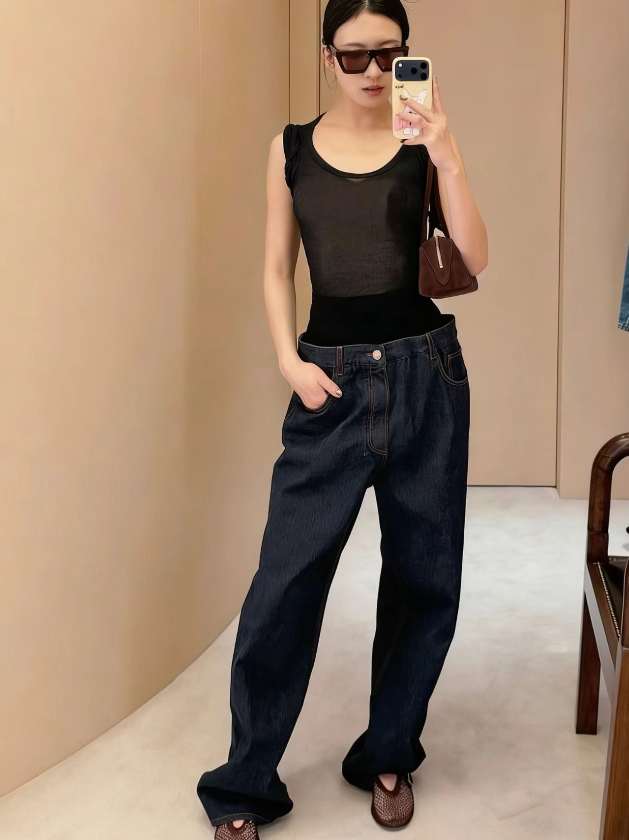 ❤️肩部打纽螺纹连体衣！薄黏胶针织面料 两色 SML