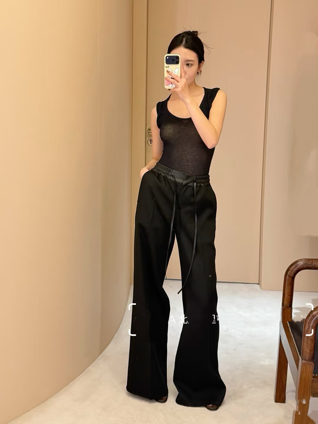 ❤️肩部打纽螺纹连体衣！薄黏胶针织面料 两色 SML