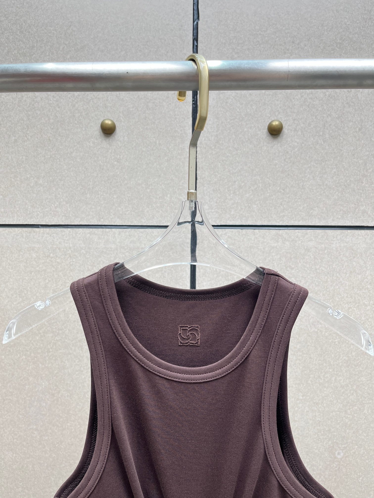 ♥️新款打结纽花背心！棉 两色 SML