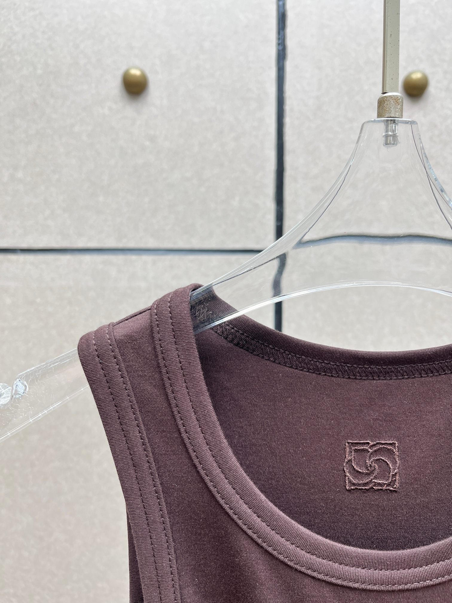 ♥️新款打结纽花背心！棉 两色 SML