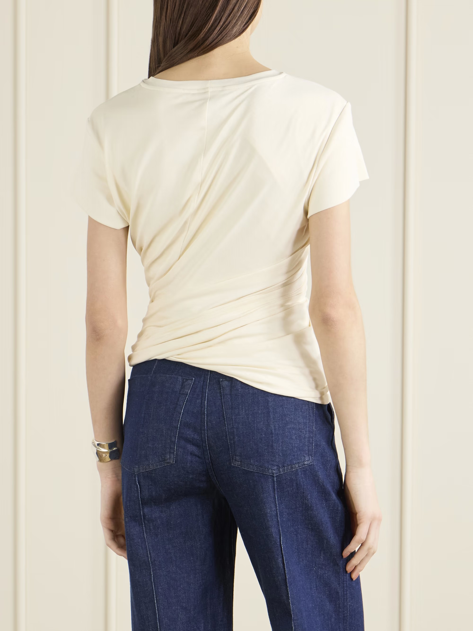 ❤️双层莫代尔纽花T恤！莫代尔 两色 SML