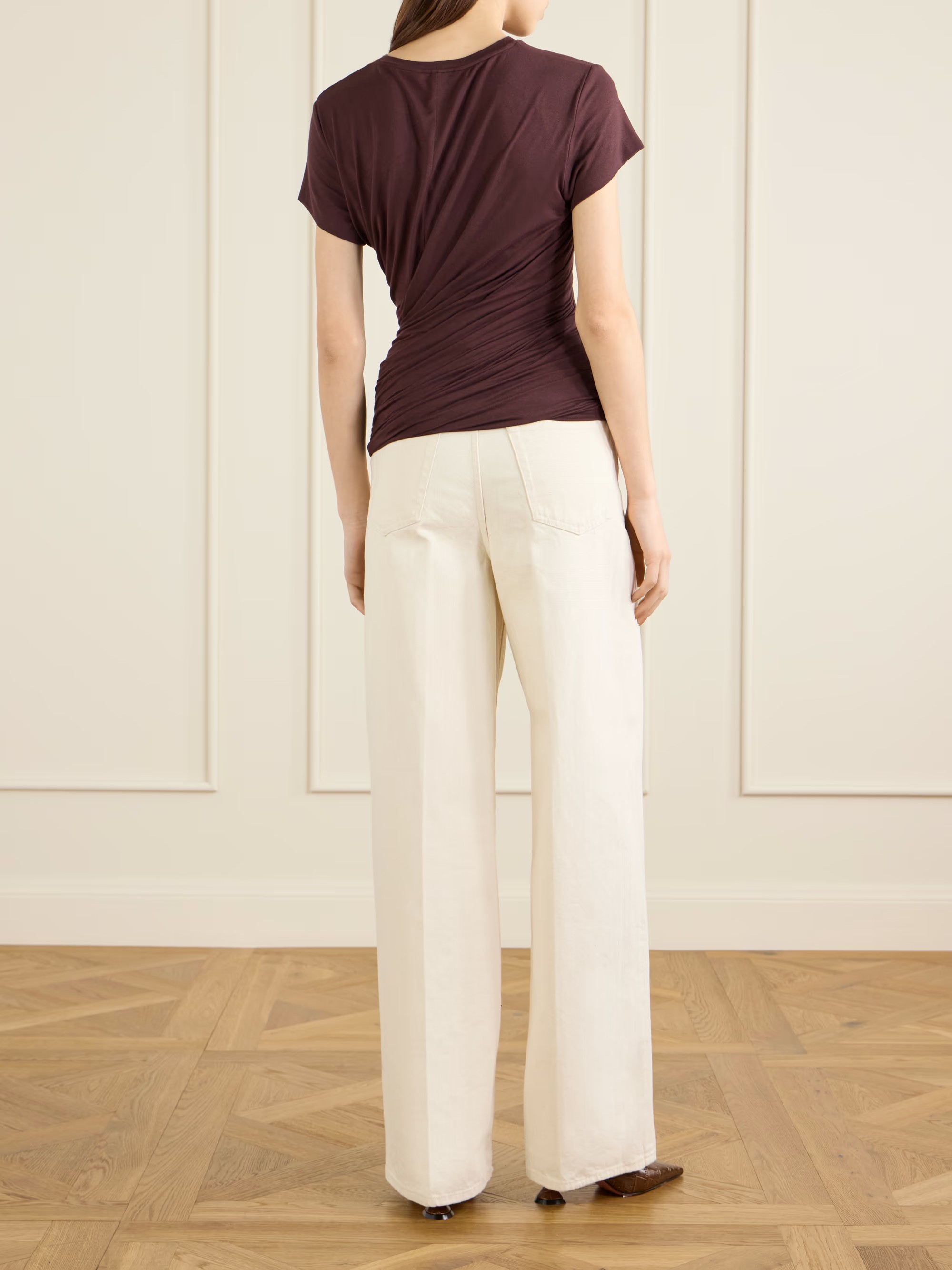 ❤️双层莫代尔纽花T恤！莫代尔 两色 SML