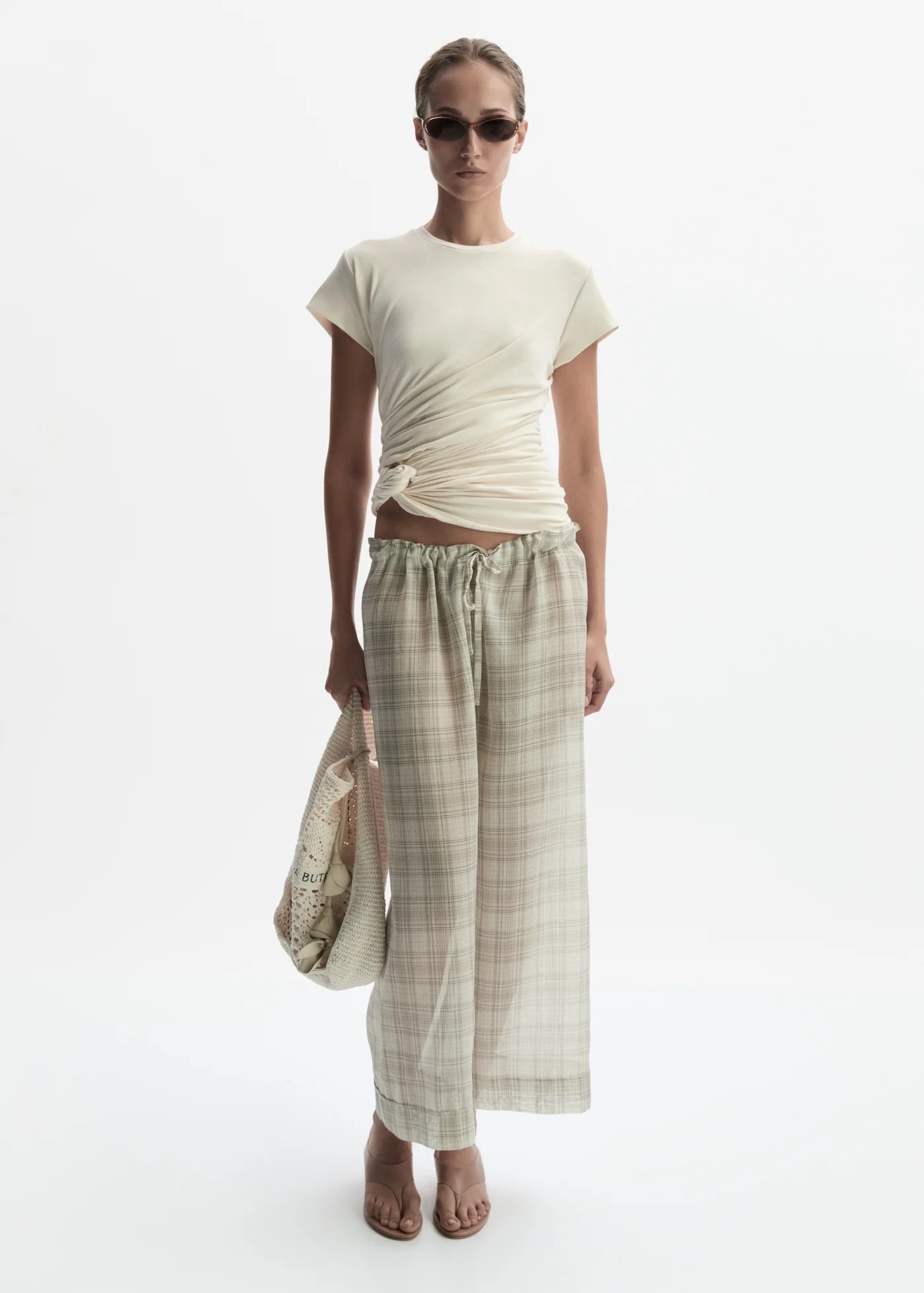 ❤️双层莫代尔纽花T恤！莫代尔 两色 SML