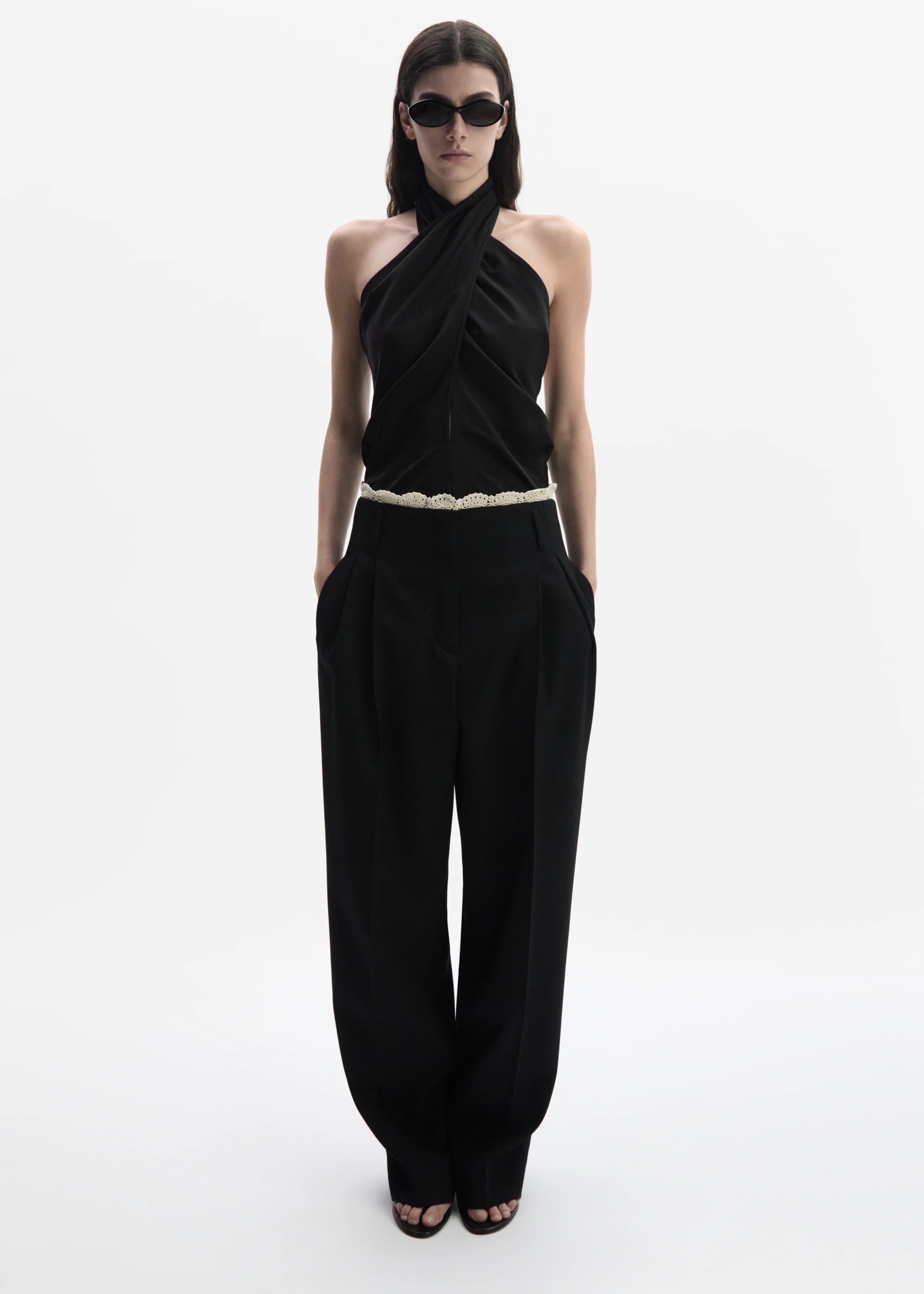 ❤️勾花花边天丝亚麻长裤！SML