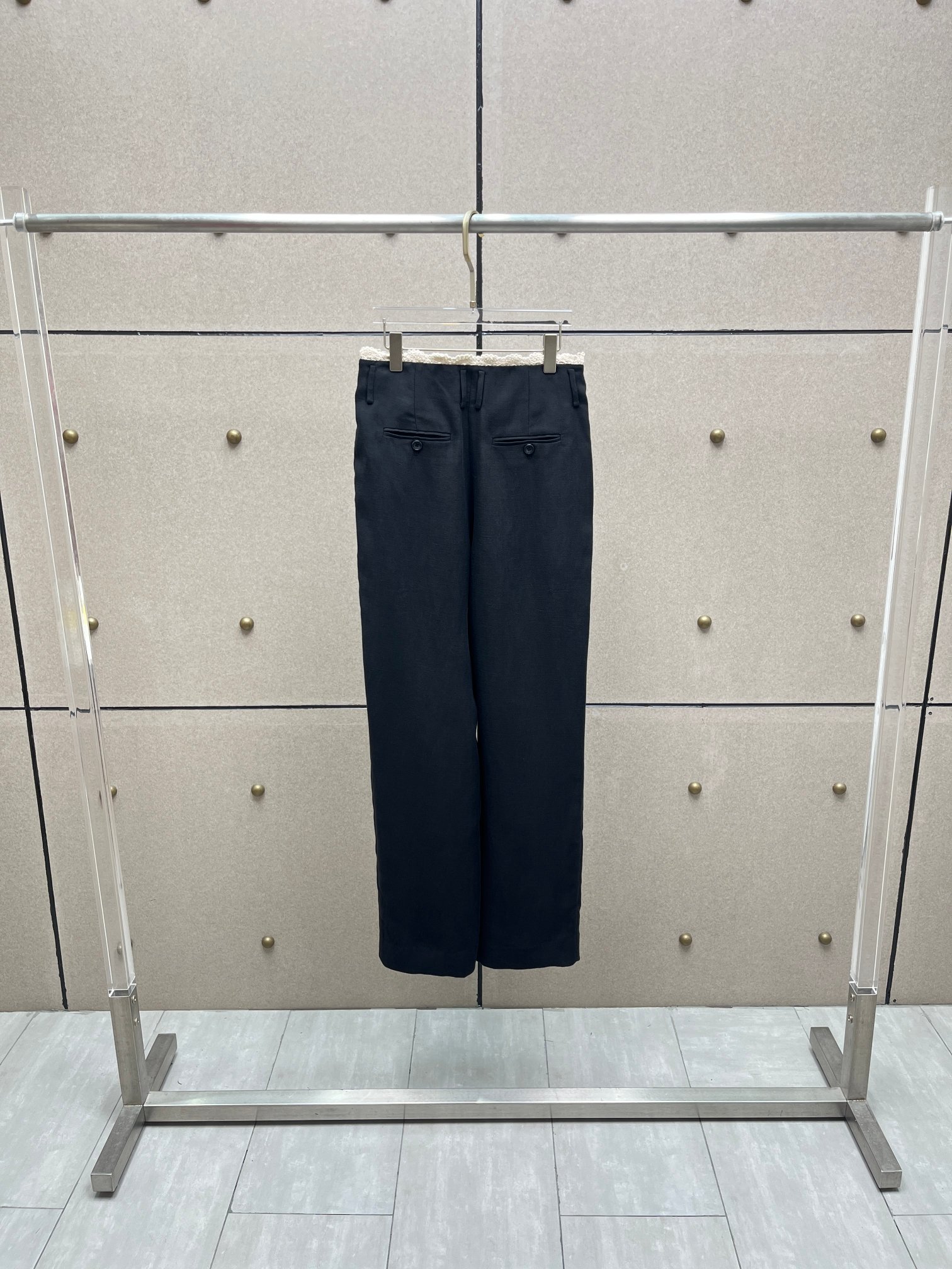 ❤️勾花花边天丝亚麻长裤！SML