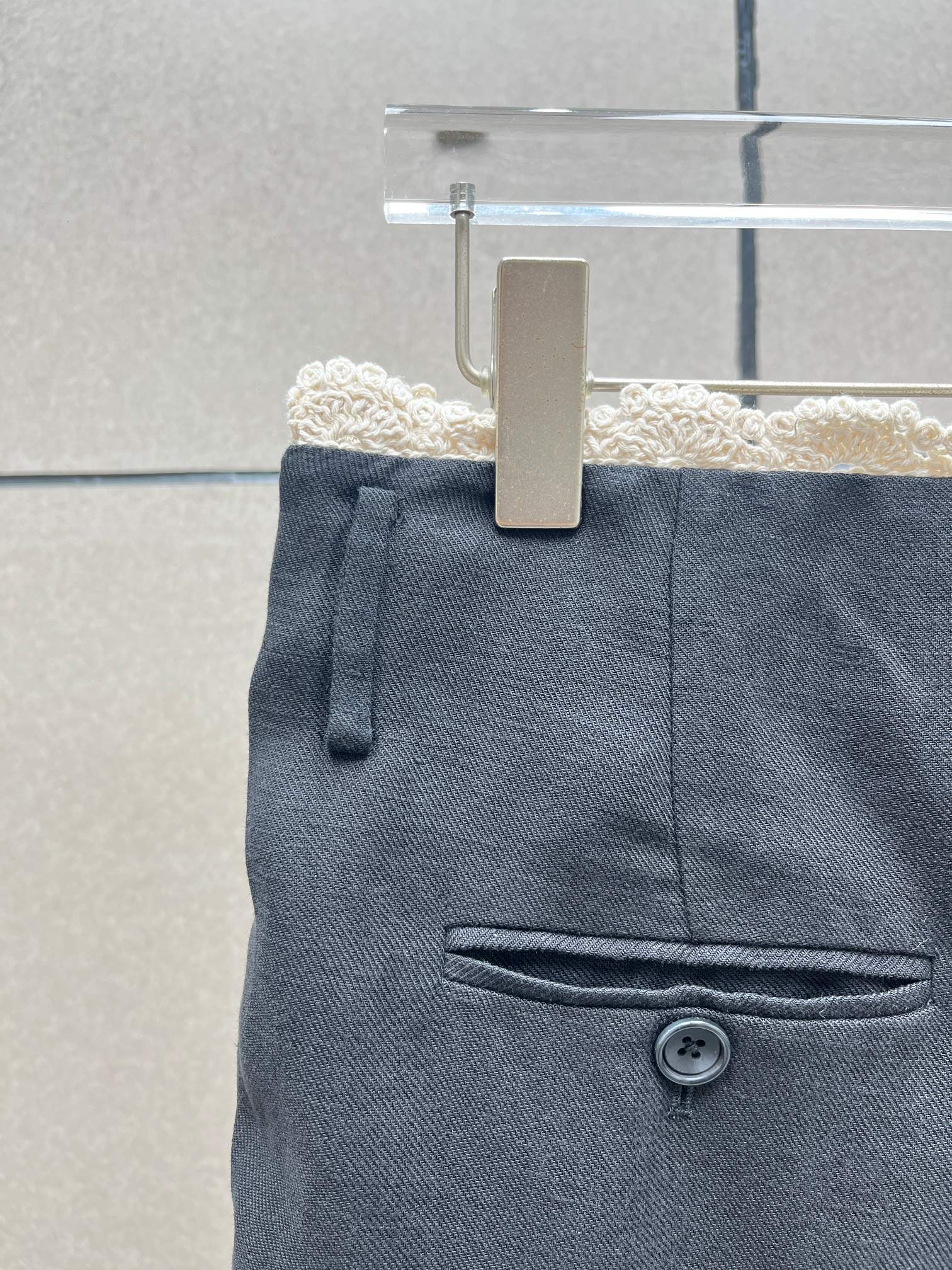 ❤️勾花花边天丝亚麻长裤！SML