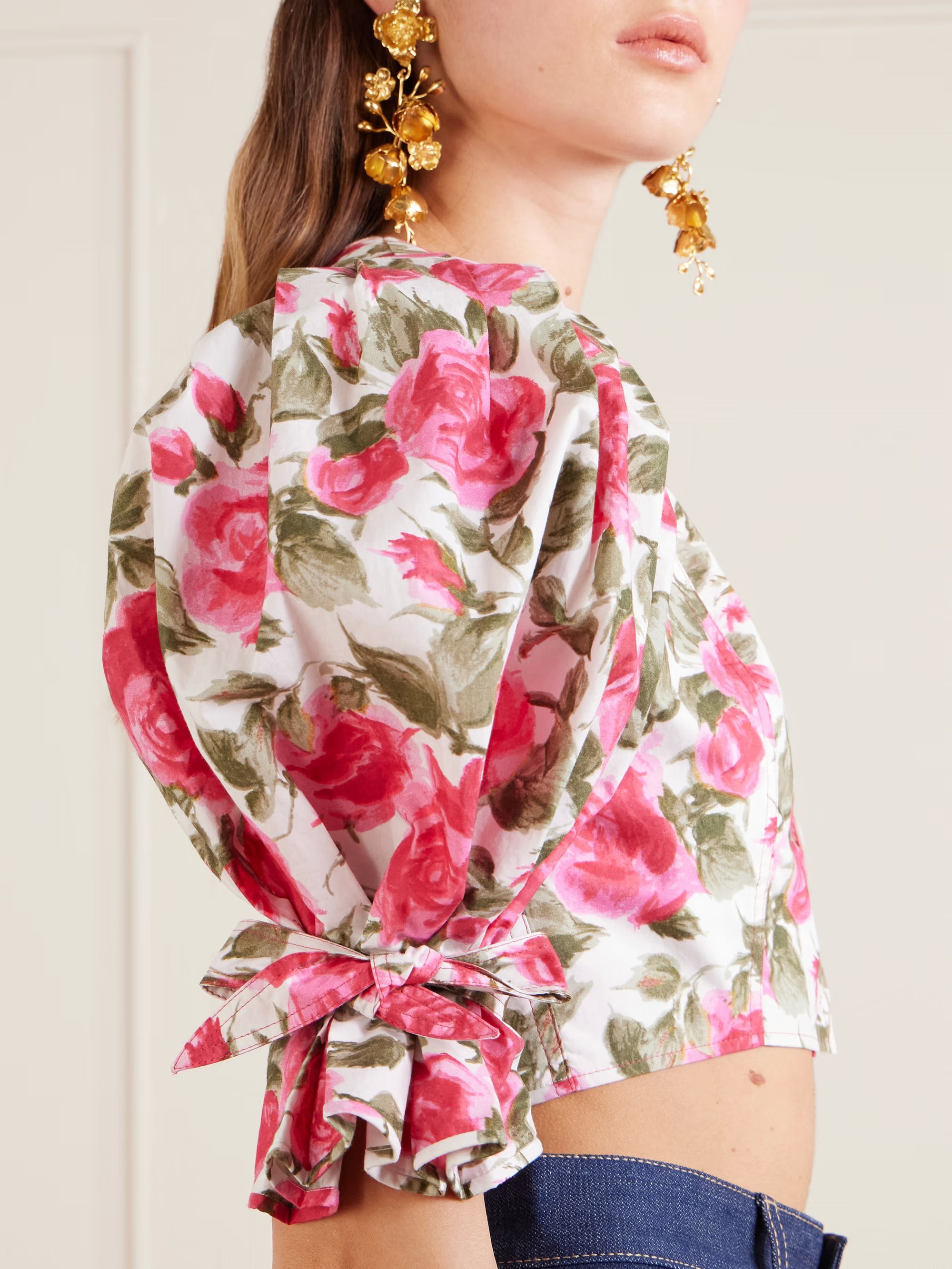 ❤️公主袖印花上衣！棉 SML