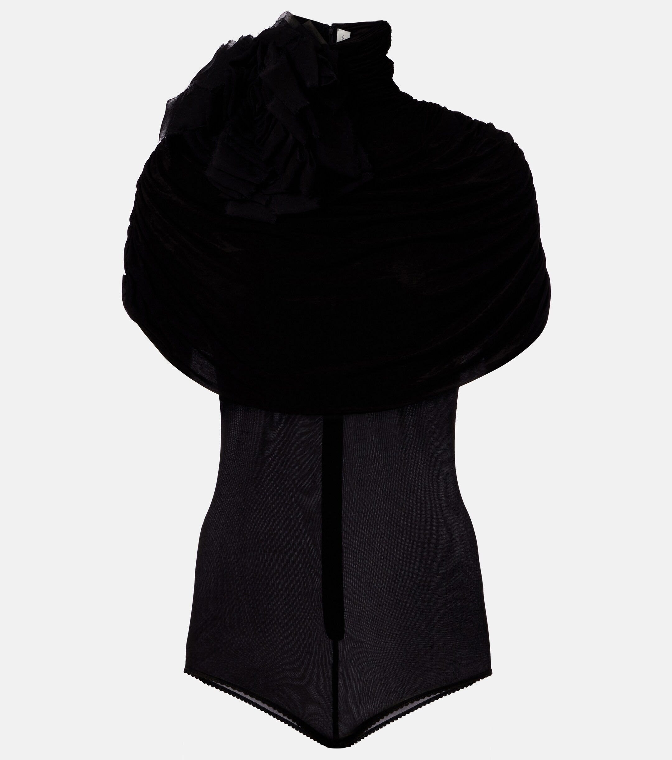 ❤️胸花褶皱披肩连体衣！两色 SML