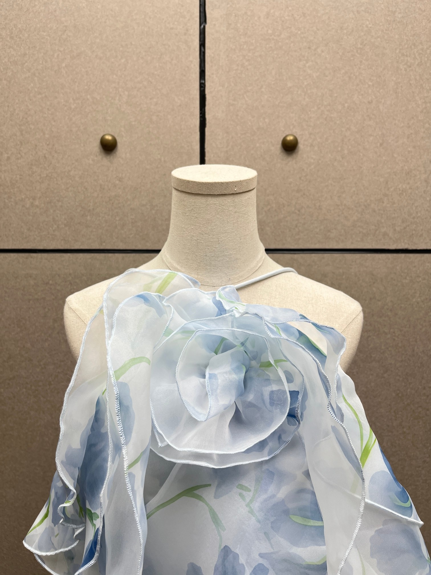 ♥️多层胸花印花连衣裙！ SML