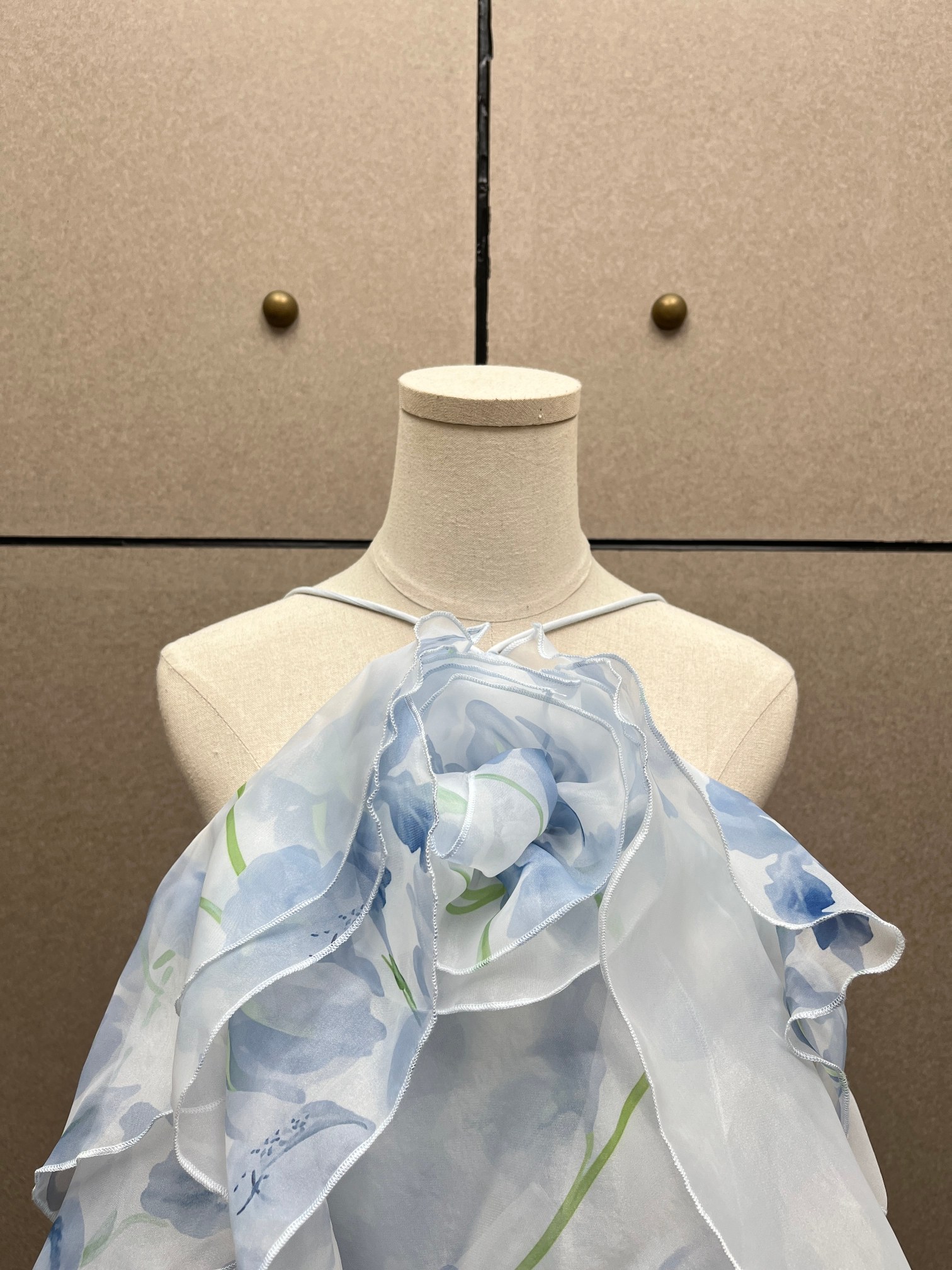 ♥️层层叠叠印花露背长裙！ SML