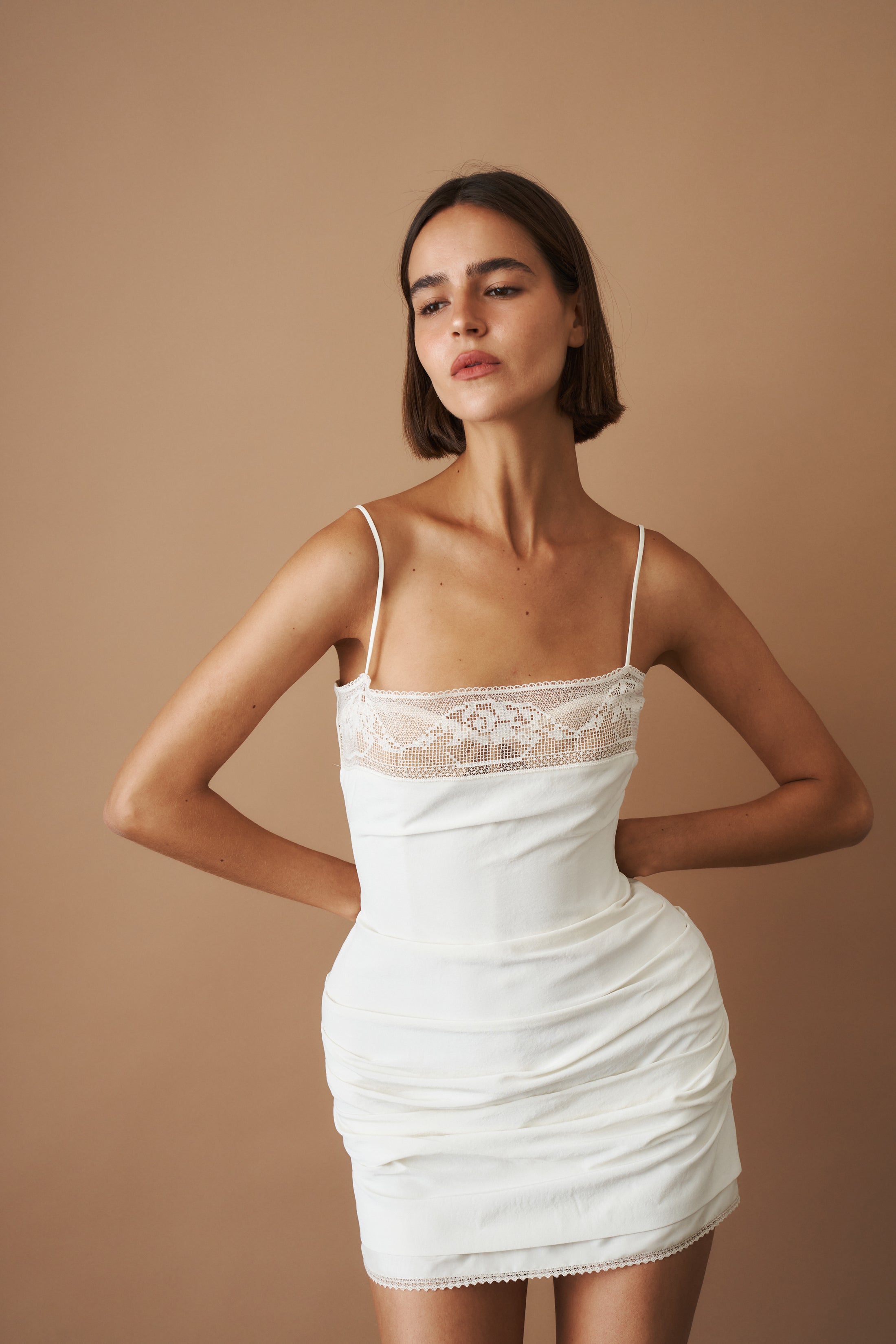 ❤️镂空花边连衣裙！两色 SML