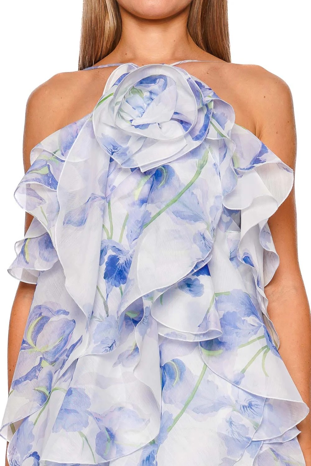 ♥️层层叠叠印花露背长裙！ SML