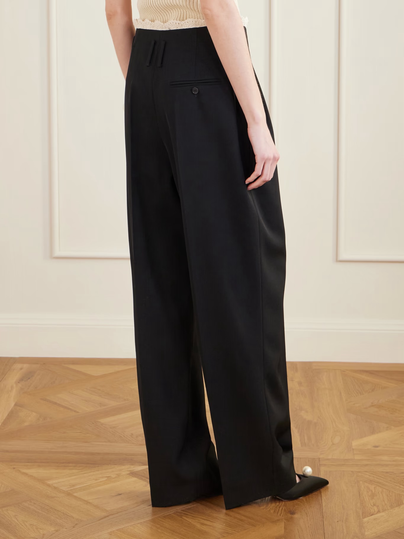 ❤️勾花花边天丝亚麻长裤！SML