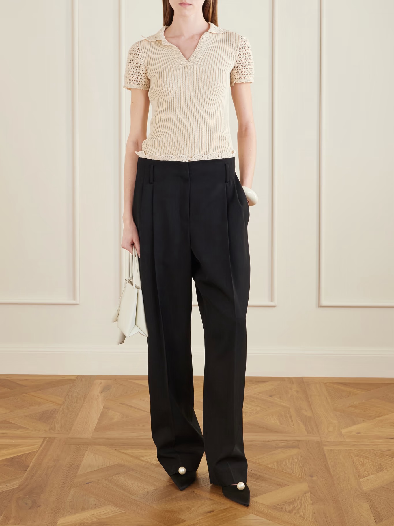 ❤️勾花花边天丝亚麻长裤！SML