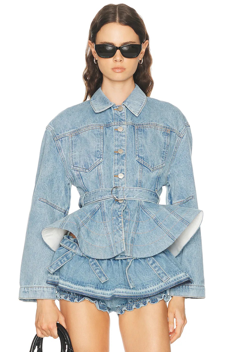 NO:823259,Big swing denim jacket with waist!  Cotton SML,,jackets & coats,19860909大摆收腰牛仔外套！棉 SML,,jackets & coats,,Women's clothing
