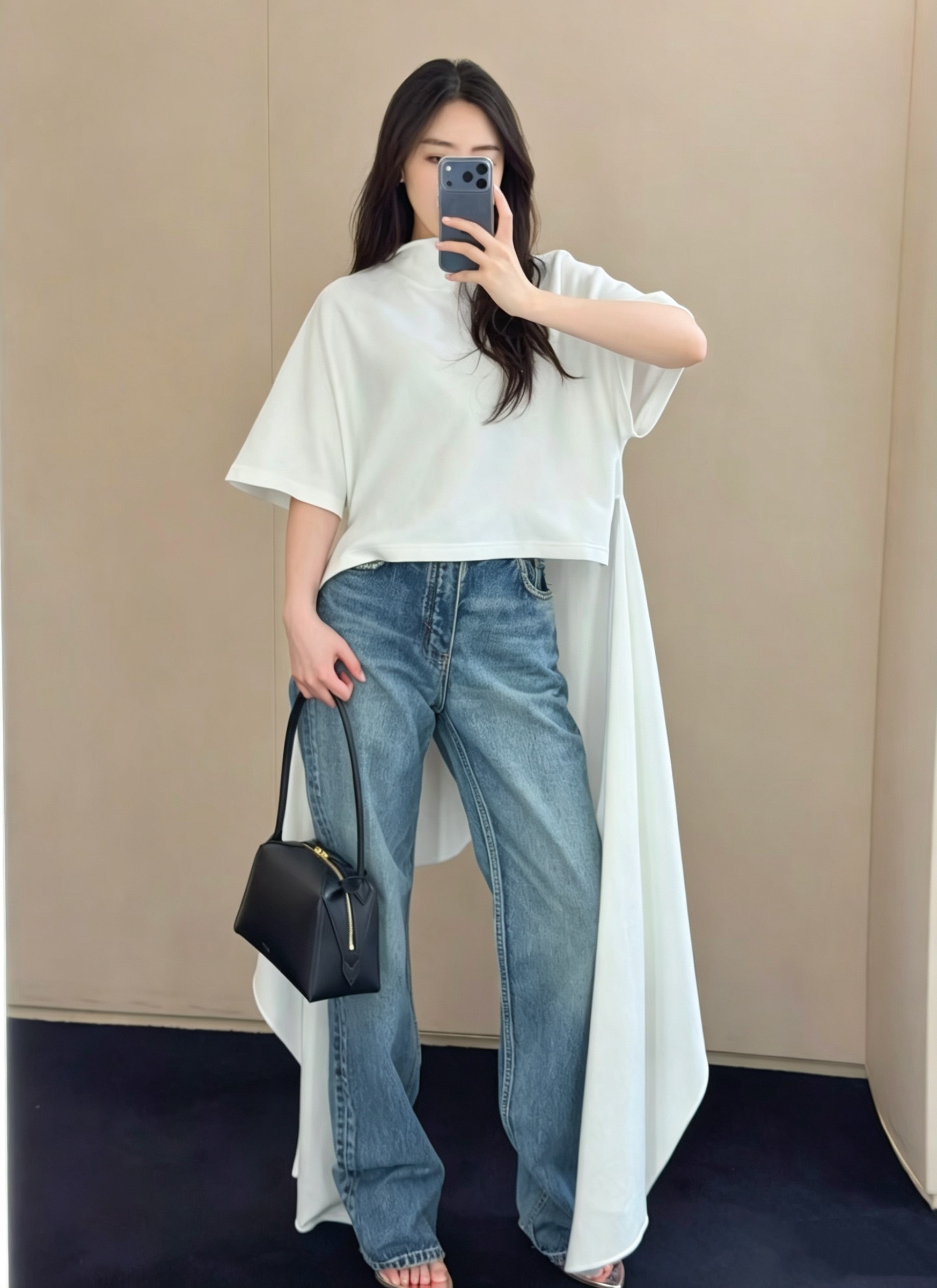 ❤️长后摆T恤！棉 sml 🌾
