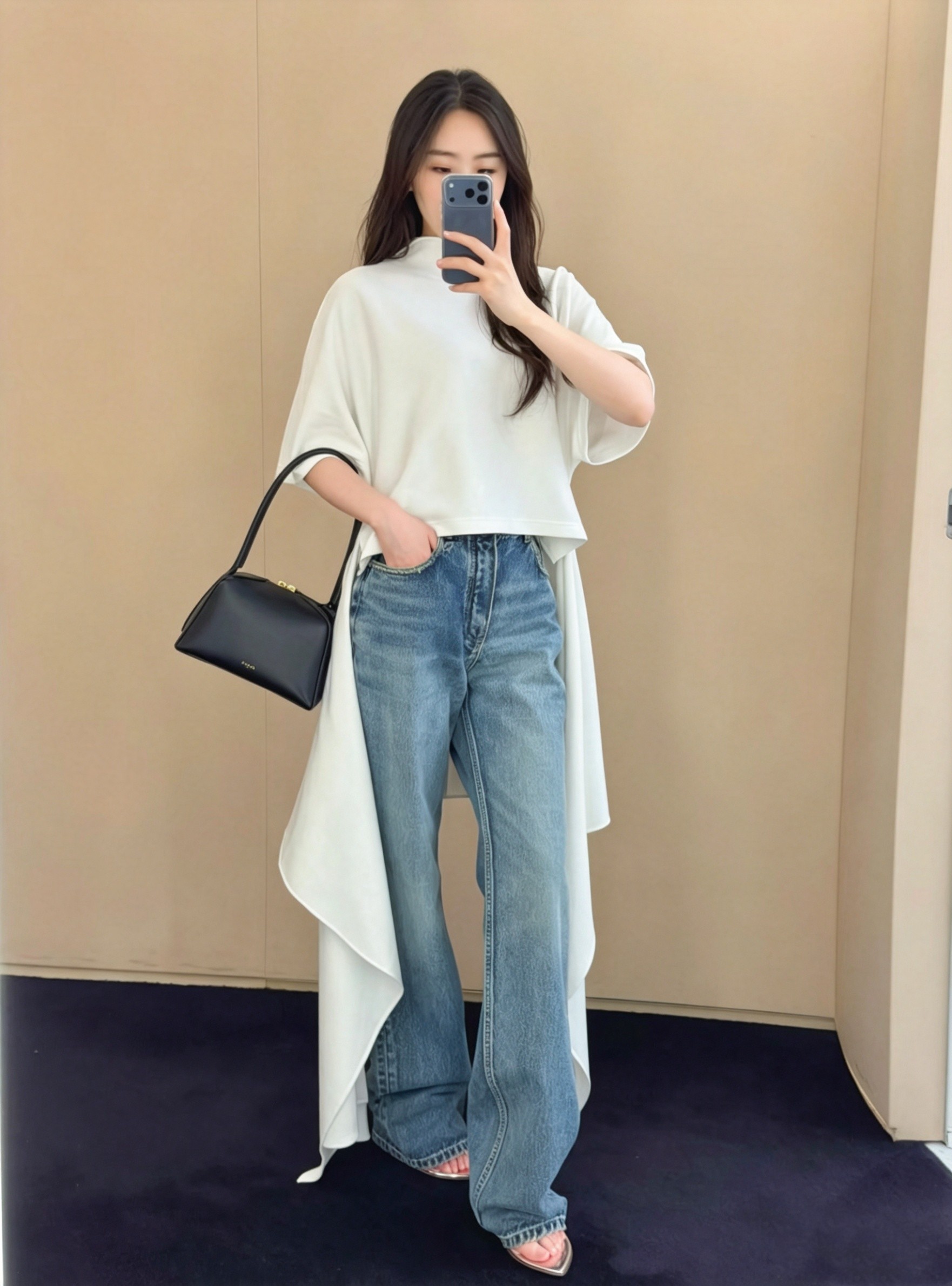 ❤️长后摆T恤！棉 sml 🌾