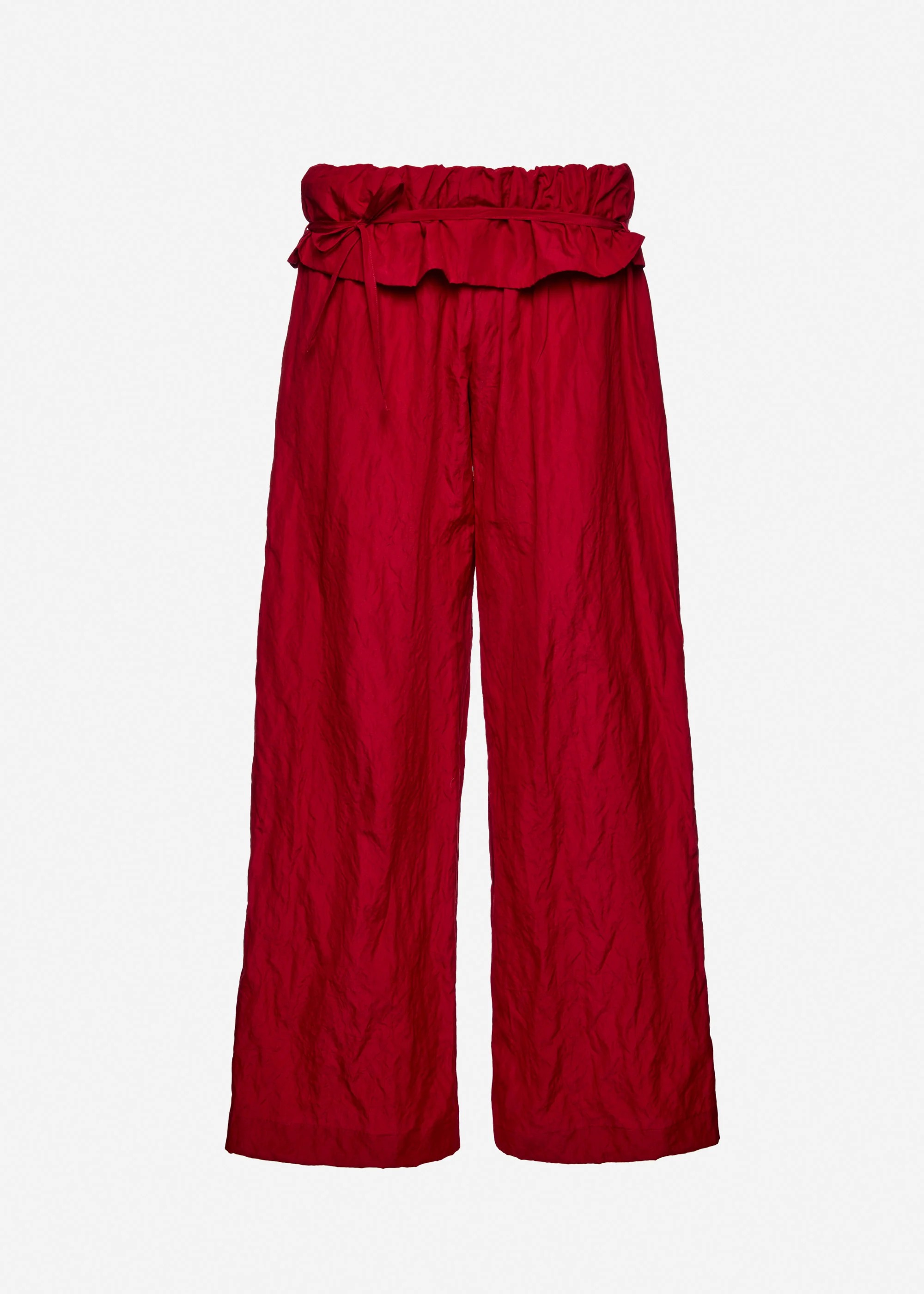 NO:908059,Turn-over wide-leg pants in custom-dyed fabric!  Two-color SML,,19860909定染面料翻腰阔腿裤！两色 SML,,,Women's clothing
