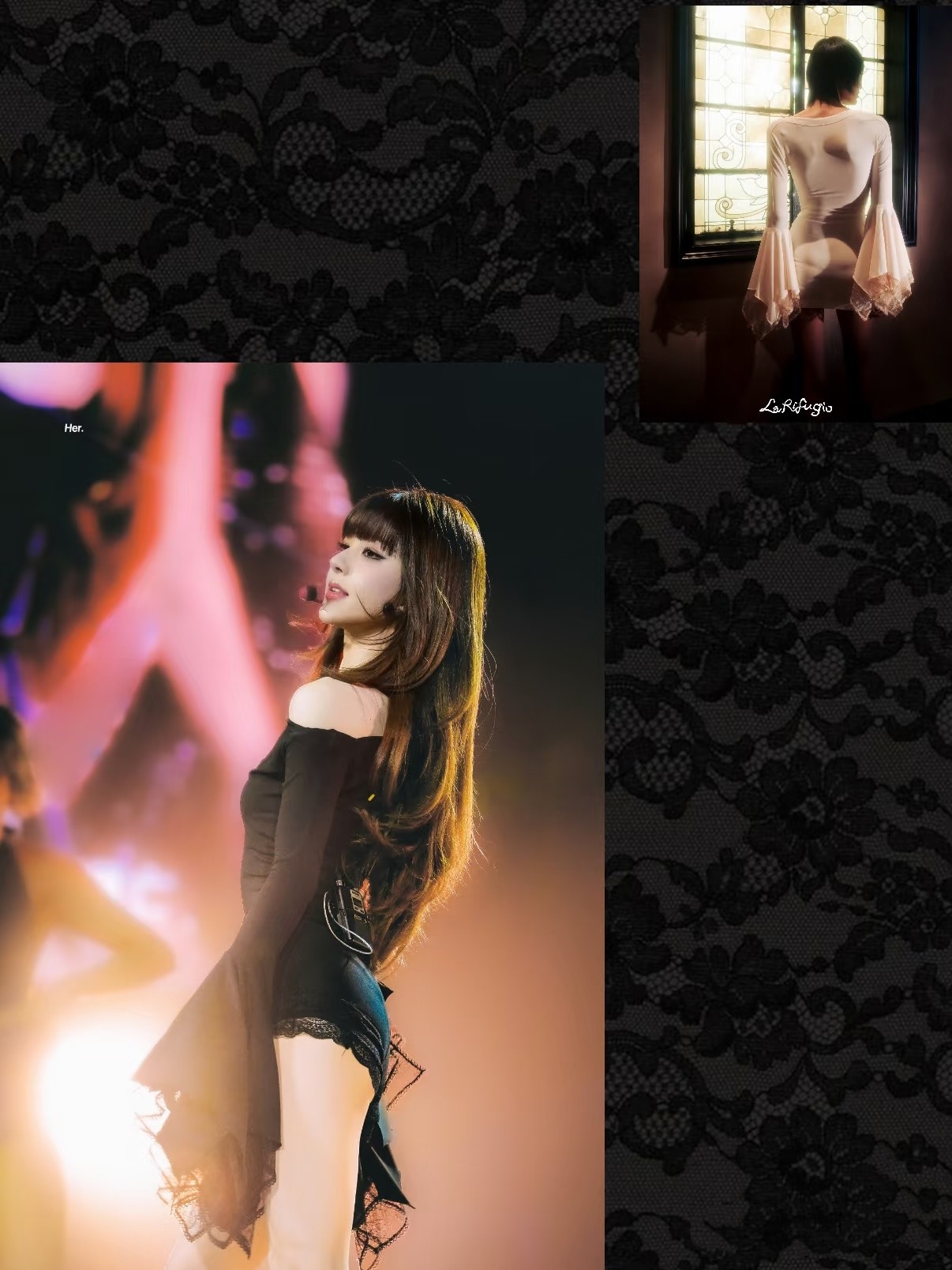 ❤️多层喇叭袖连体衣！露思同款 两色 sml 🌾