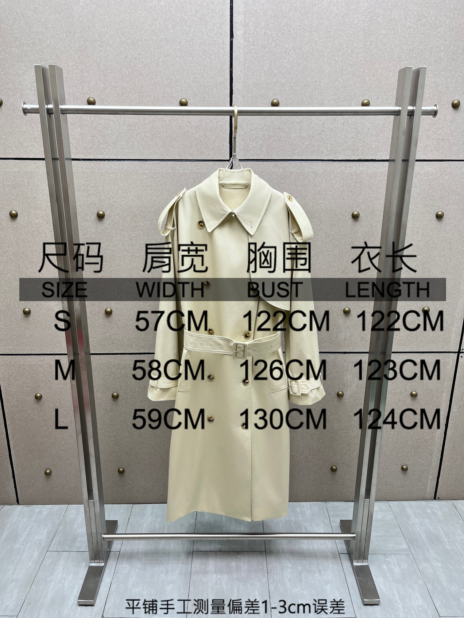 ❤️双排扣翻领长风衣！棉 sml 🌾