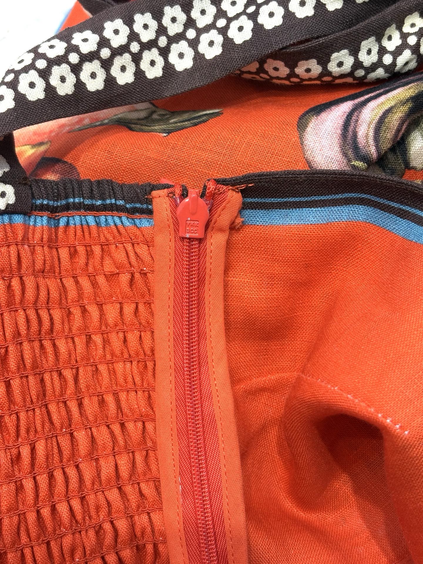 Saffron Printed Dress D027 from the Alemais inspired collection image 6