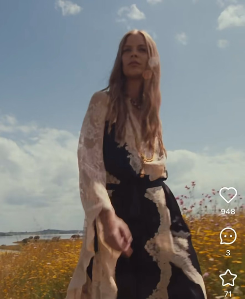 Painterly Occasion Dress Z992 from the Zimmermann inspired collection image 1