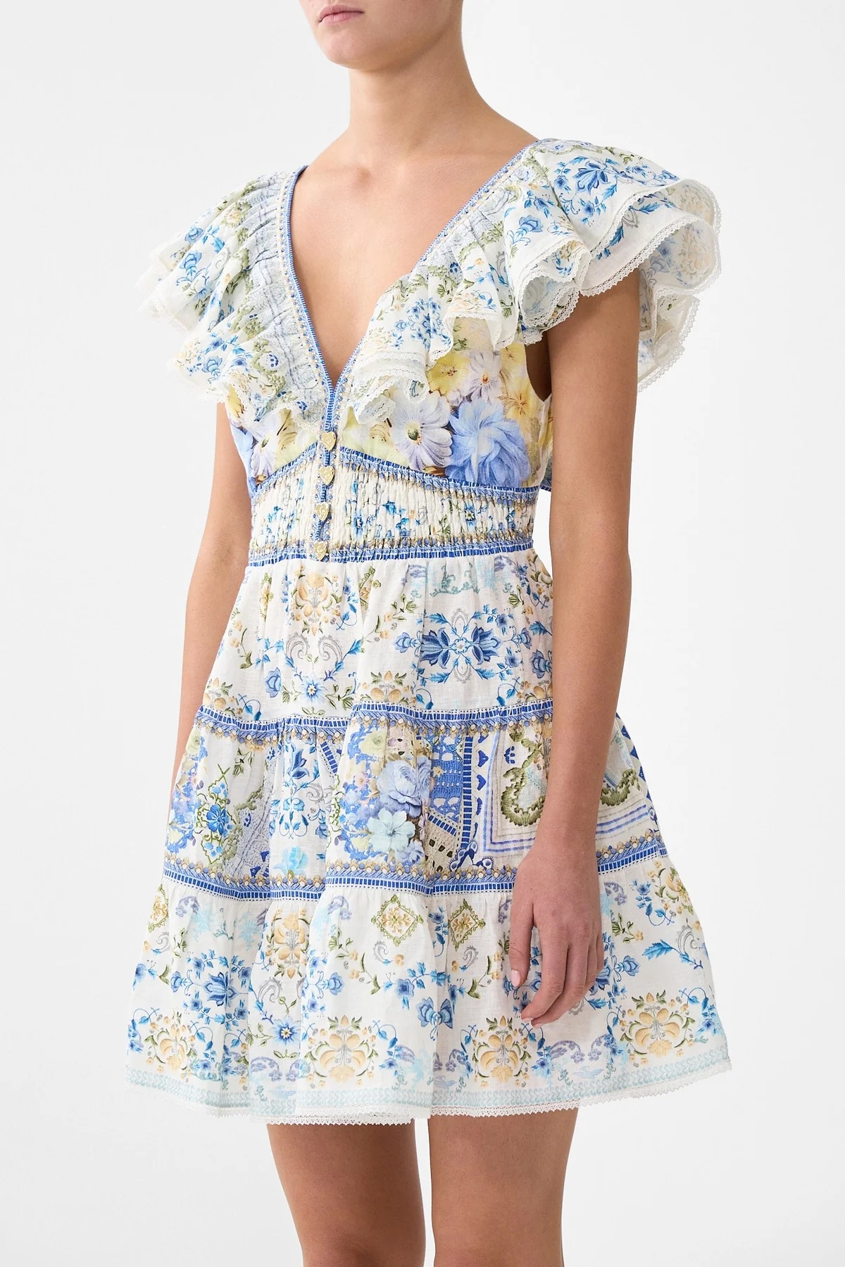 Opaline Printed Dress B687 from the Camilla inspired collection image 4