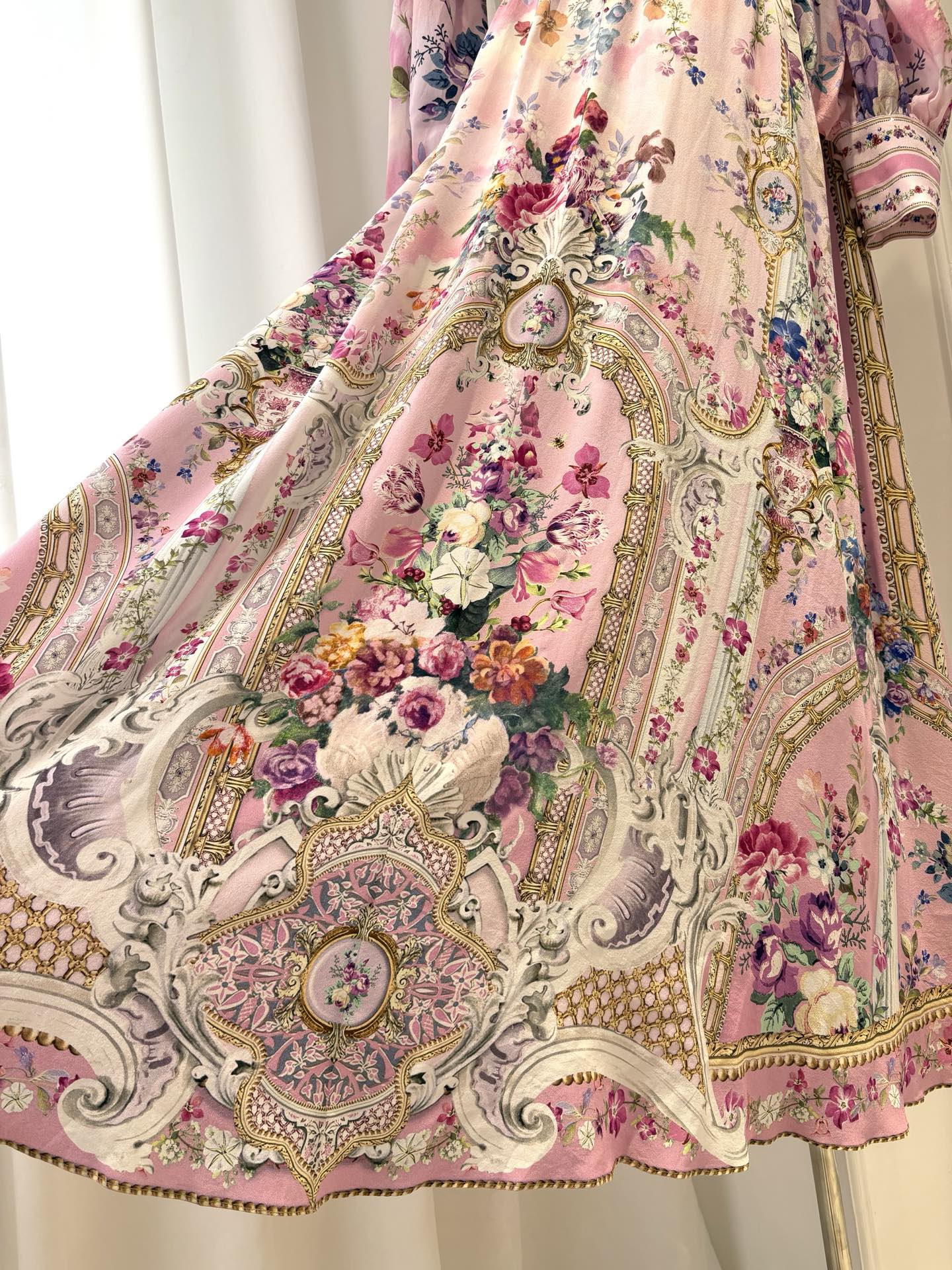 Opaline Printed Dress B683 from the Camilla inspired collection image 6