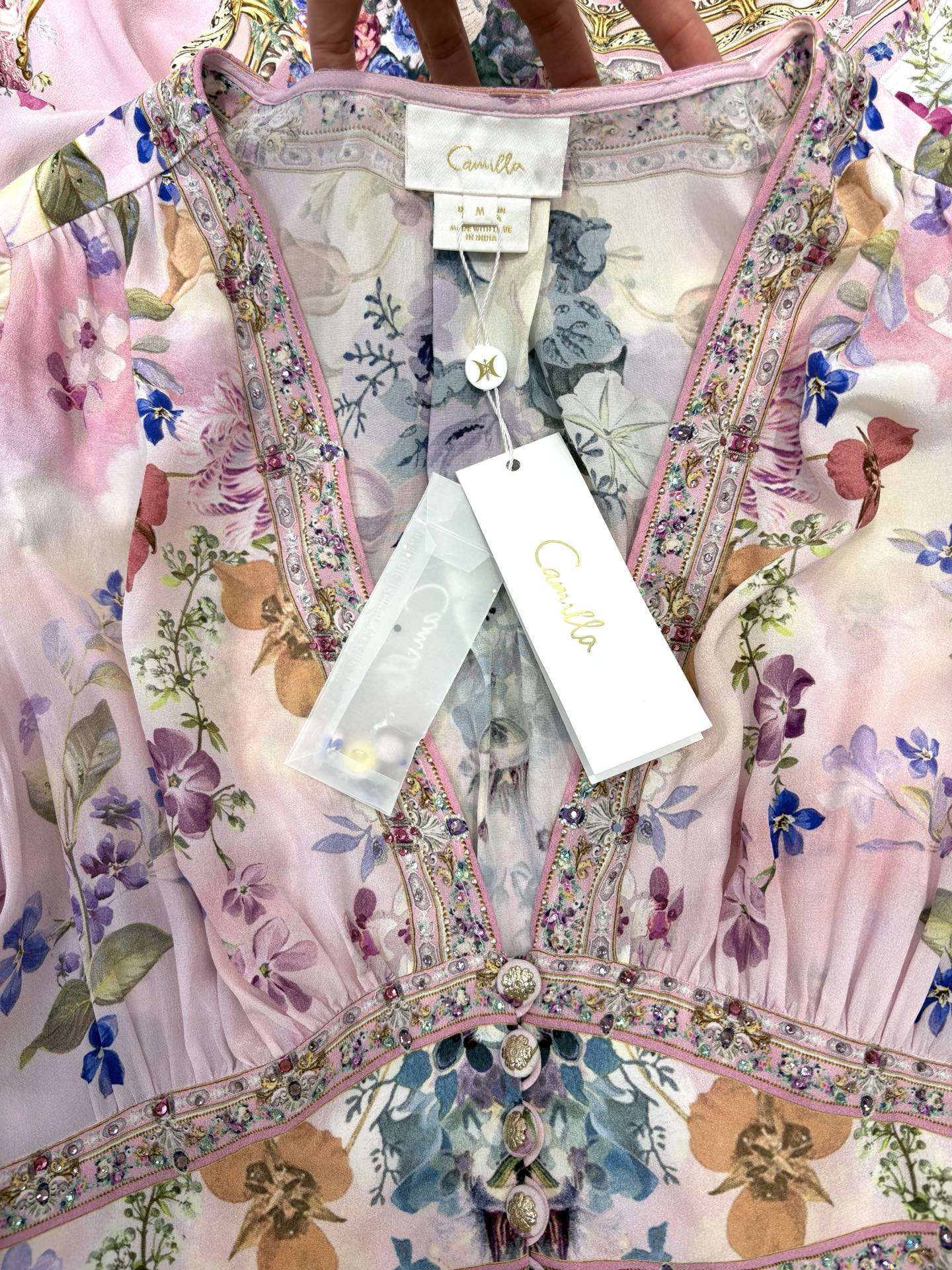 Opaline Printed Dress B683 from the Camilla inspired collection image 7