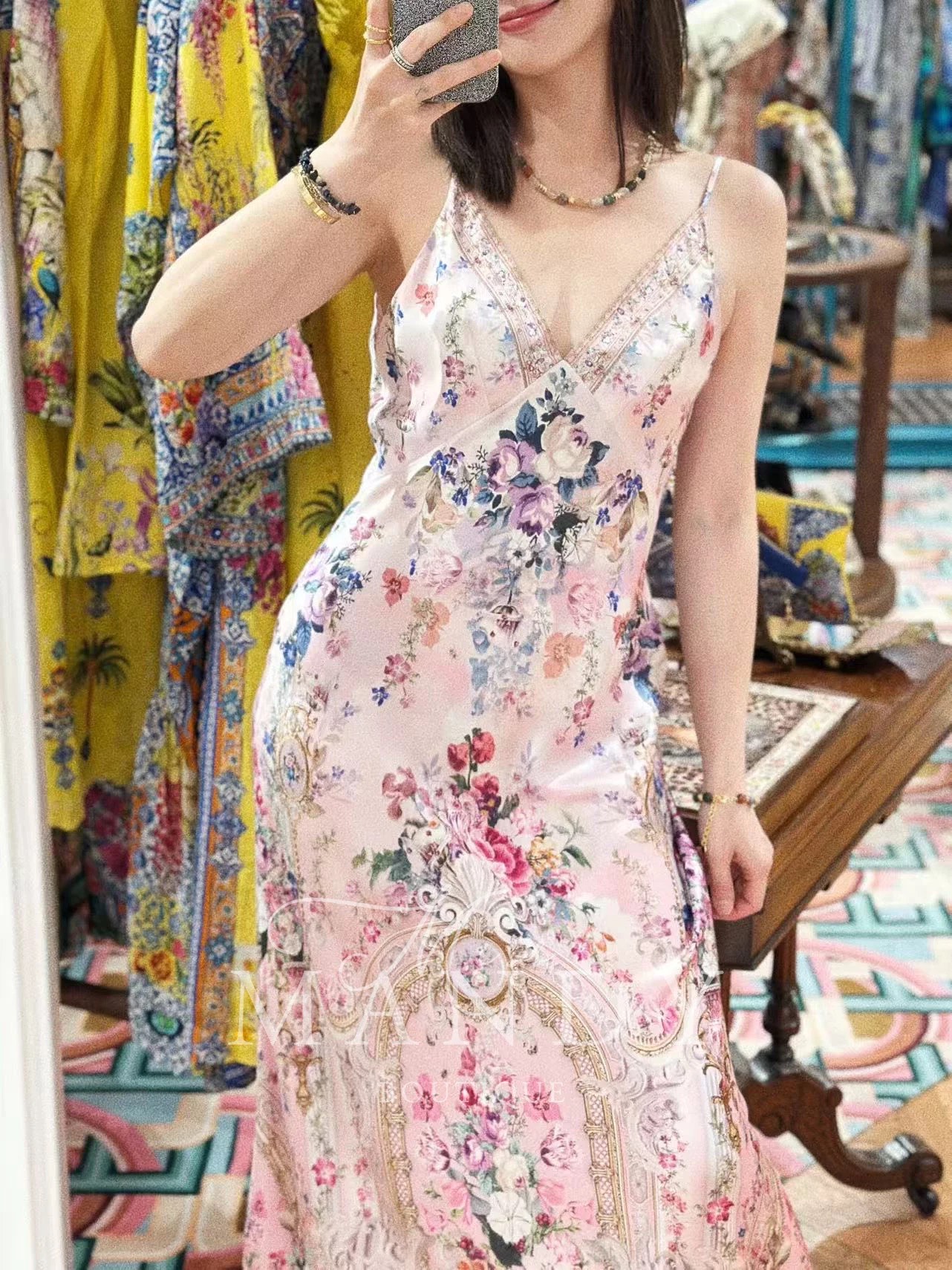 Luminous Silk-Touch Dress B684 from the Camilla inspired collection image 1