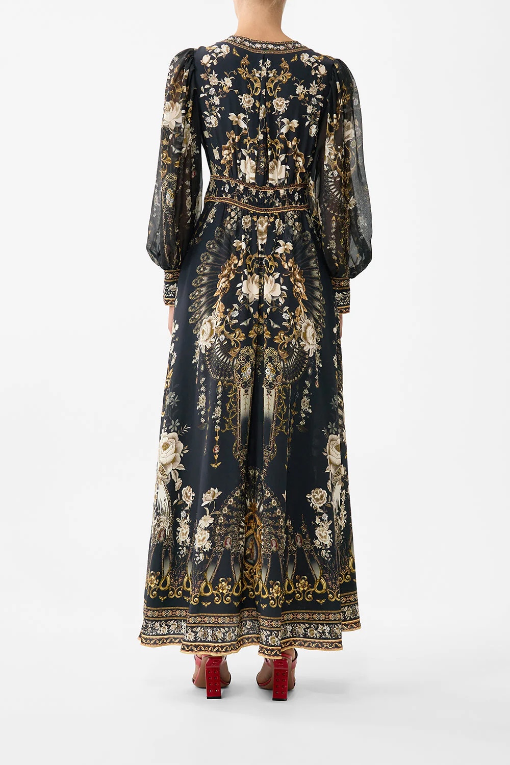 Azure Printed Dress B690 from the Camilla inspired collection image 5