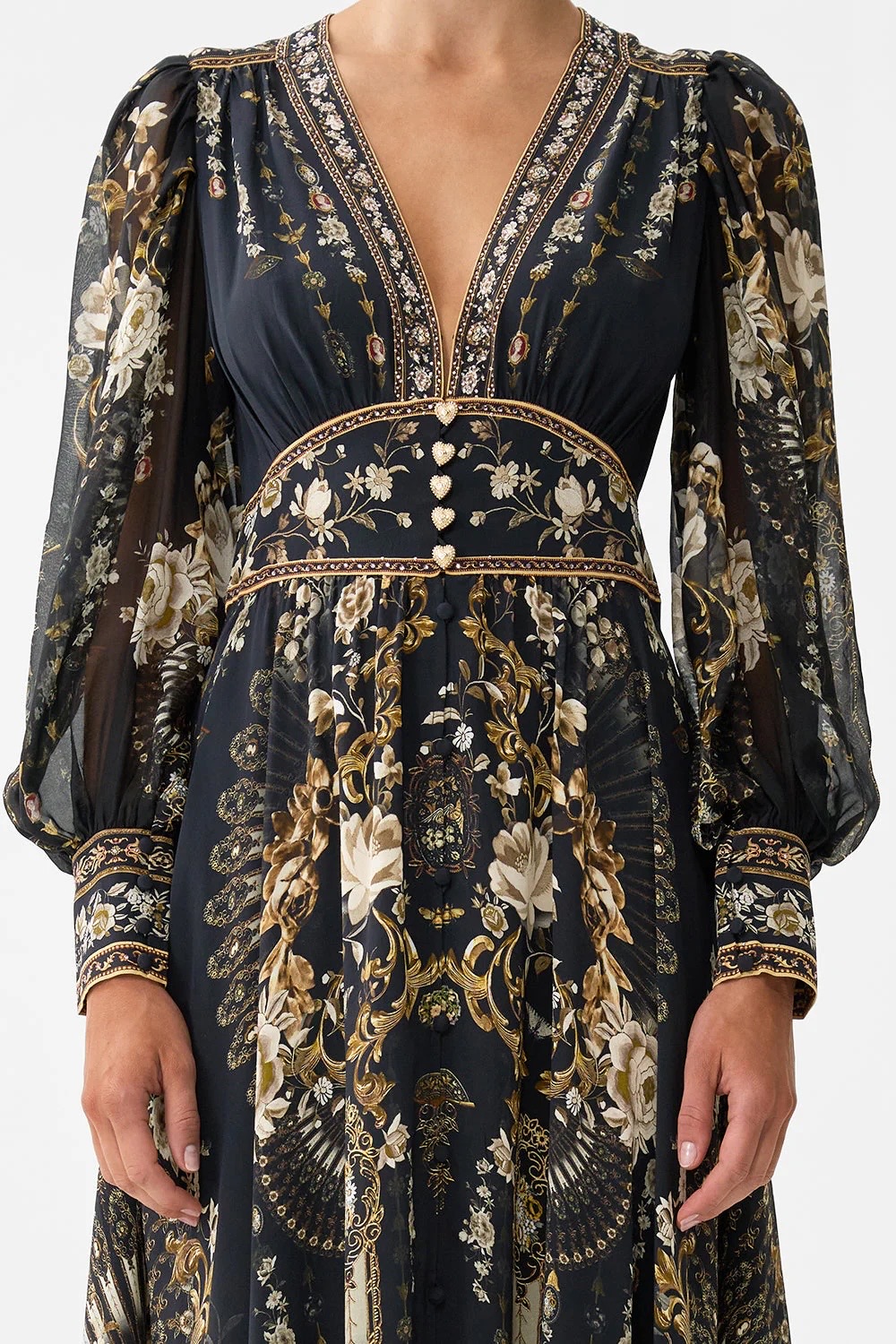 Azure Printed Dress B690 from the Camilla inspired collection image 4