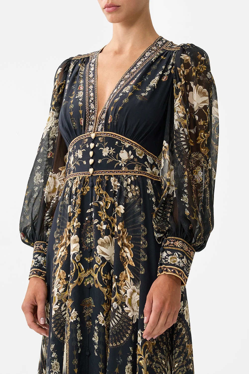 Azure Printed Dress B690 from the Camilla inspired collection image 3