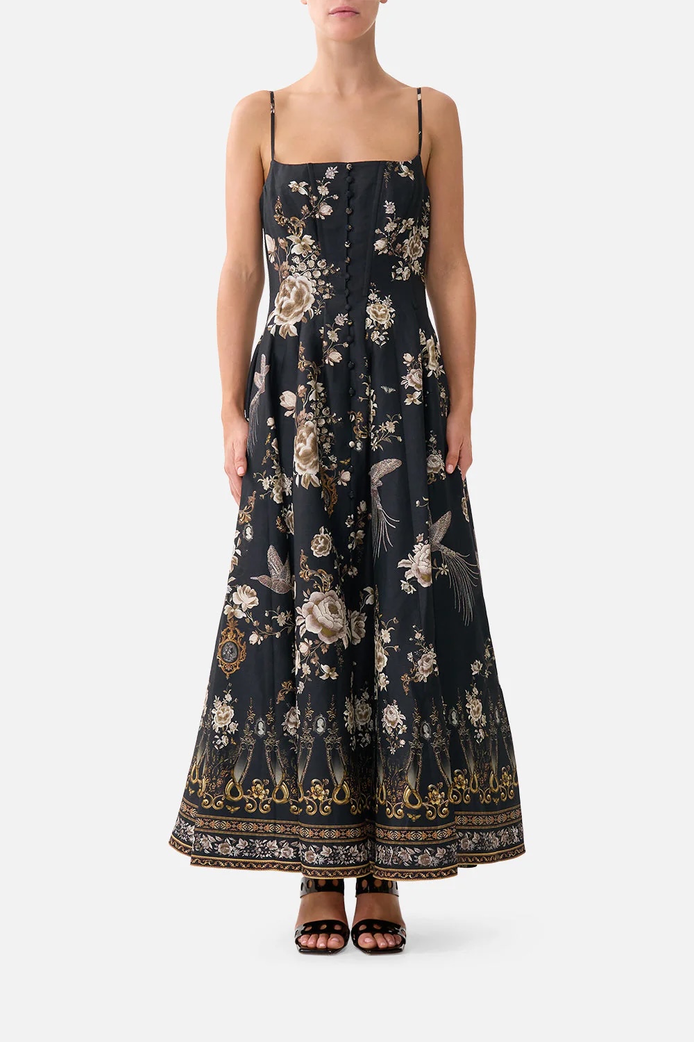 Azure Silk-Touch Dress B692 from the Camilla inspired collection image 1