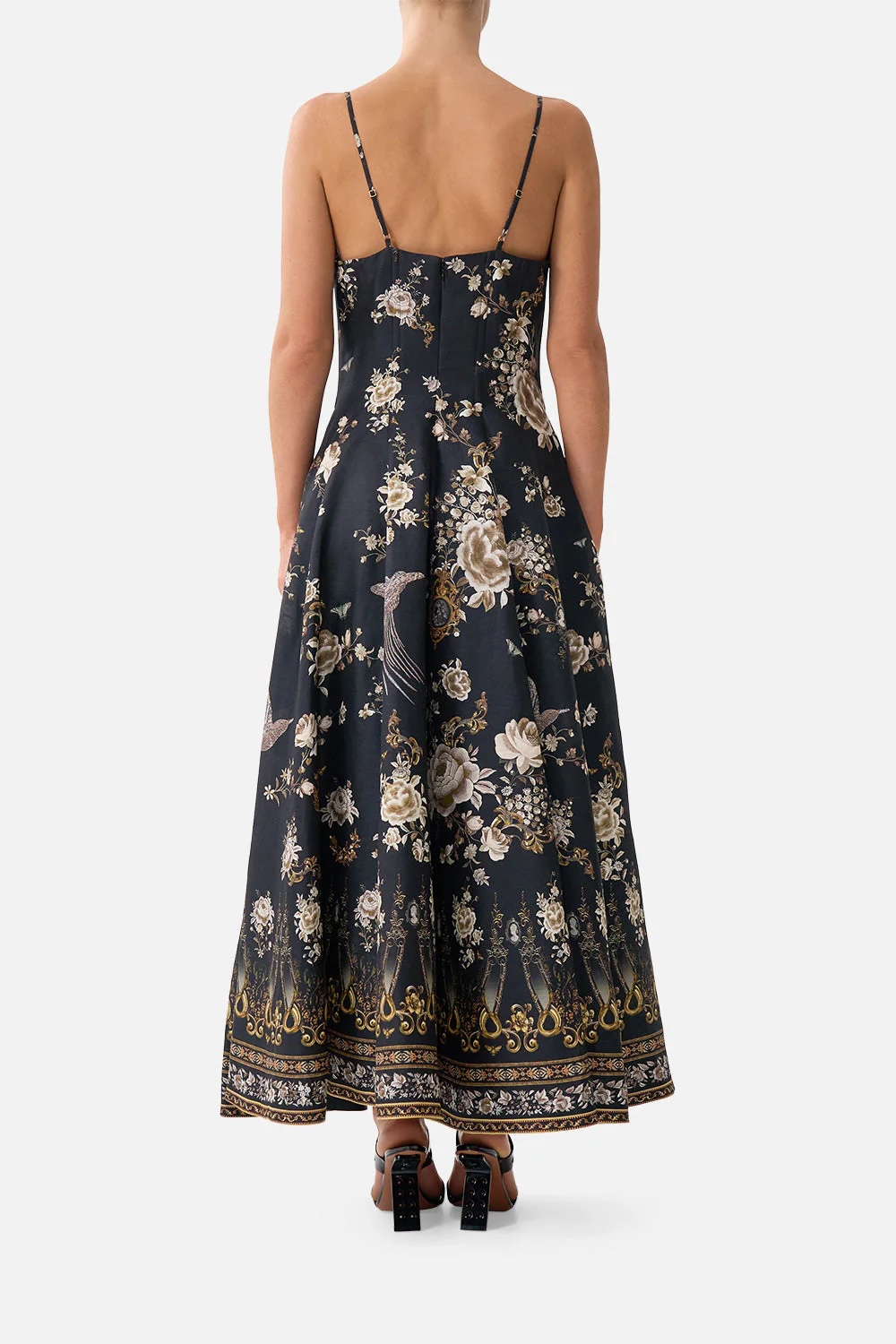 Azure Silk-Touch Dress B692 from the Camilla inspired collection image 4