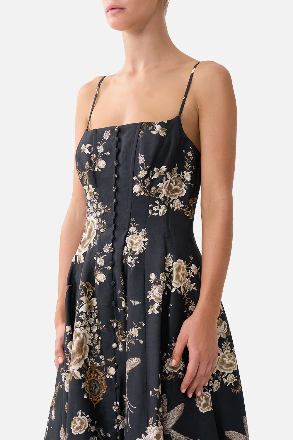 Azure Silk-Touch Dress B692 from the Camilla inspired collection image 6