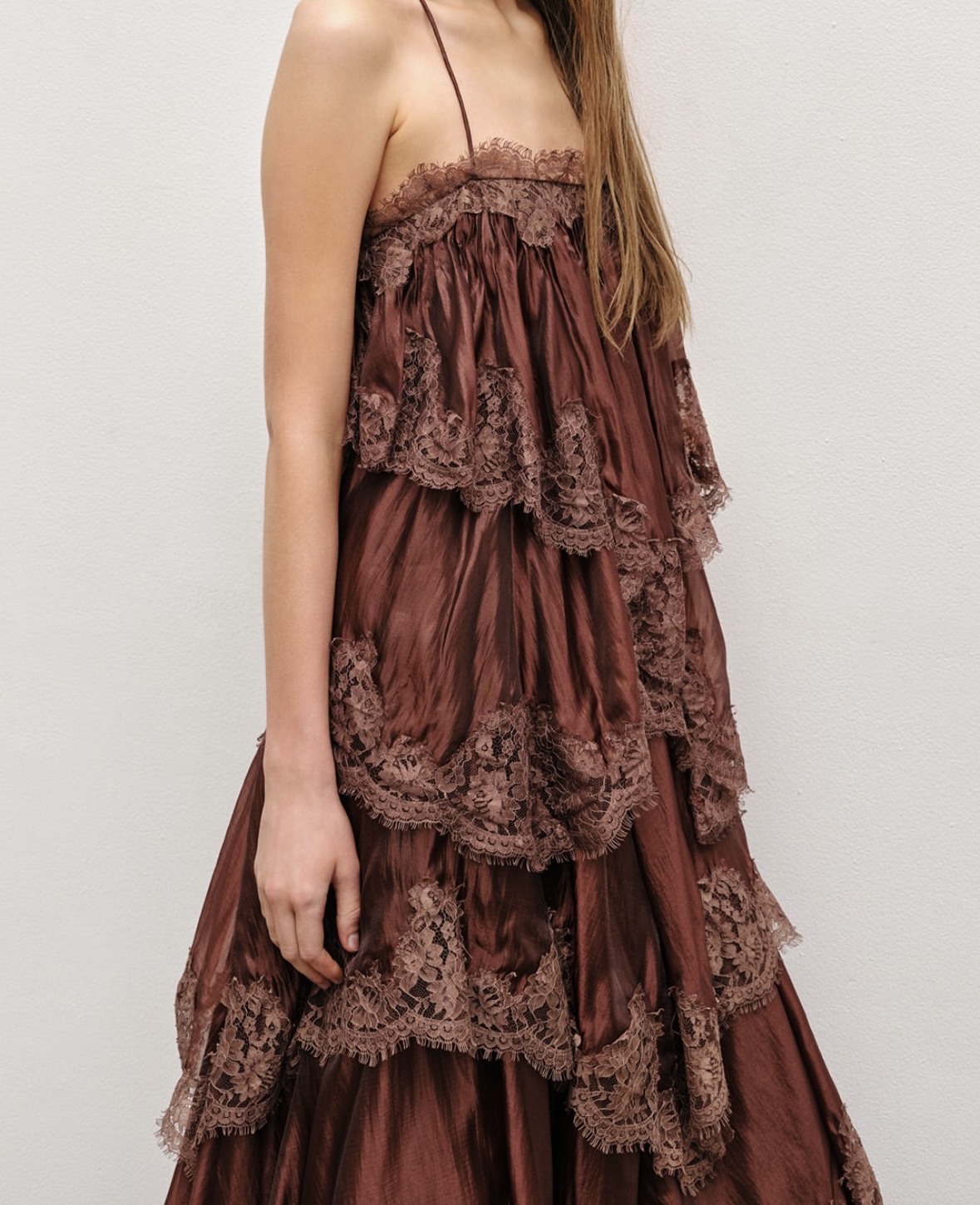 Ivory Volume Dress A507 from the Aje inspired collection image 7