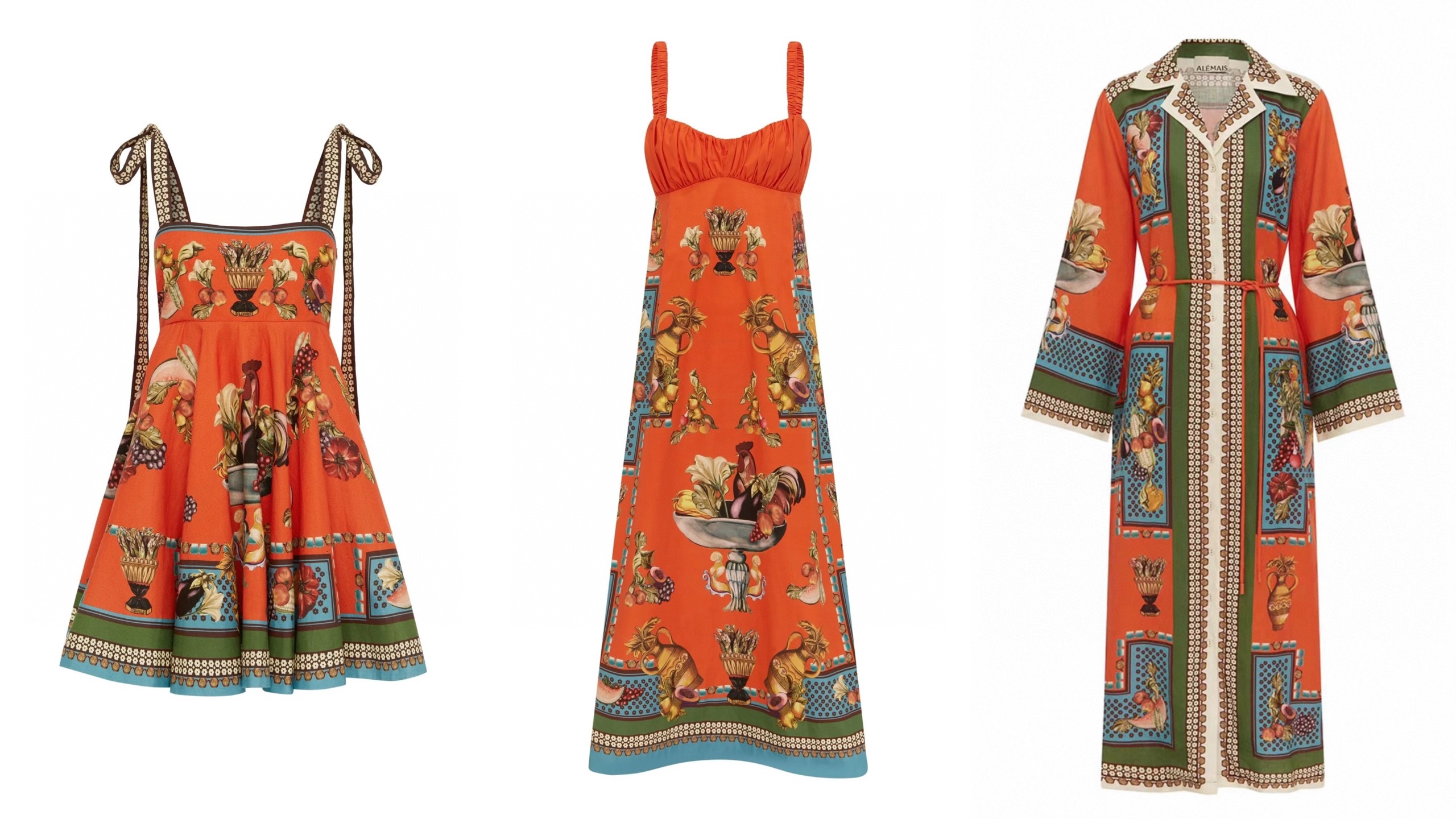 Curated resortwear product study for ACEDRESSCO hero composition