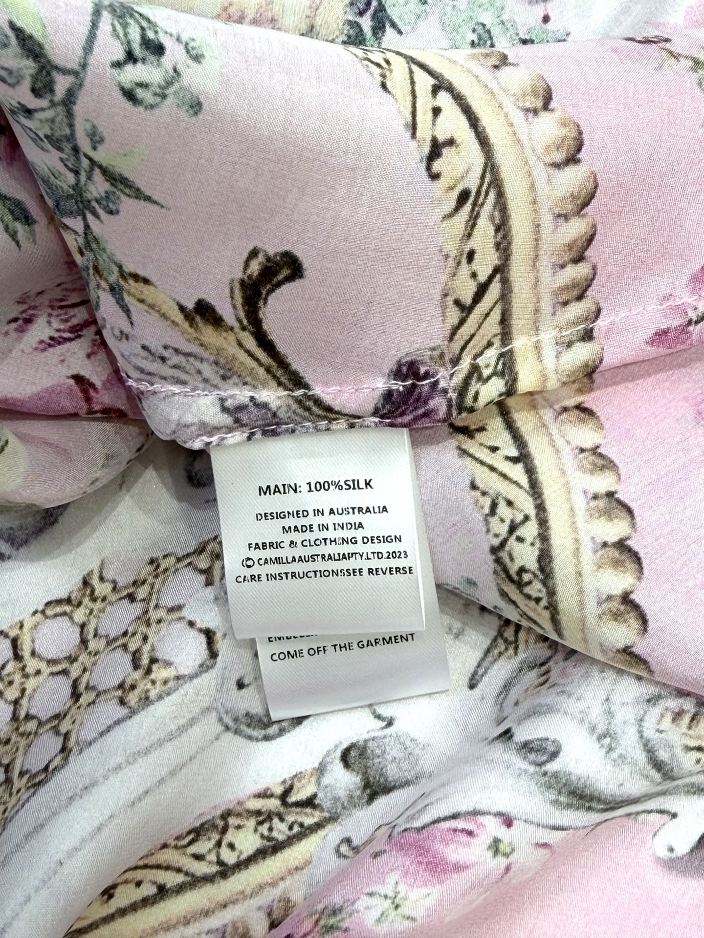 Azure Printed Dress B684 from the Camilla inspired collection image 1