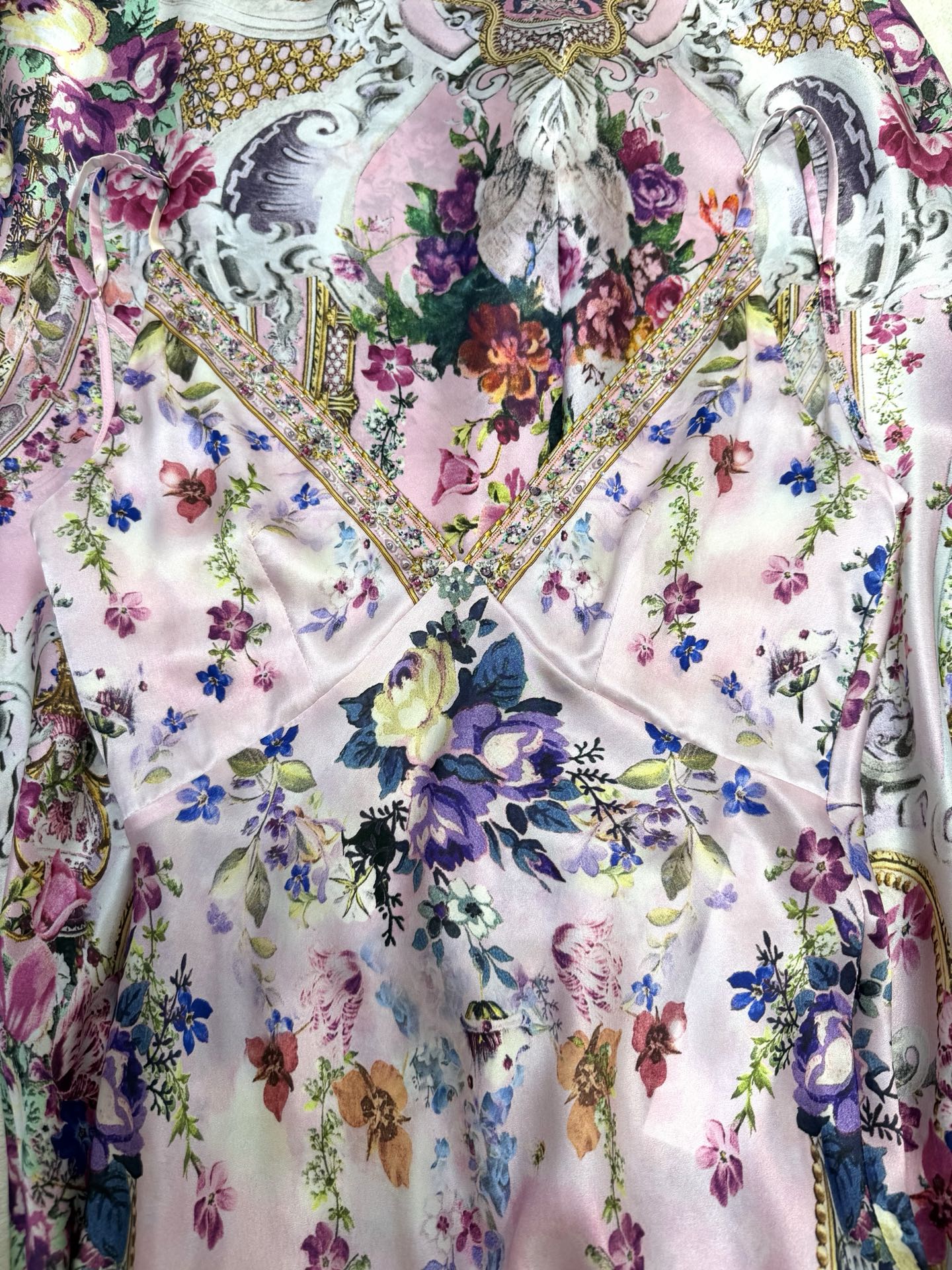 Azure Printed Dress B684 from the Camilla inspired collection image 6