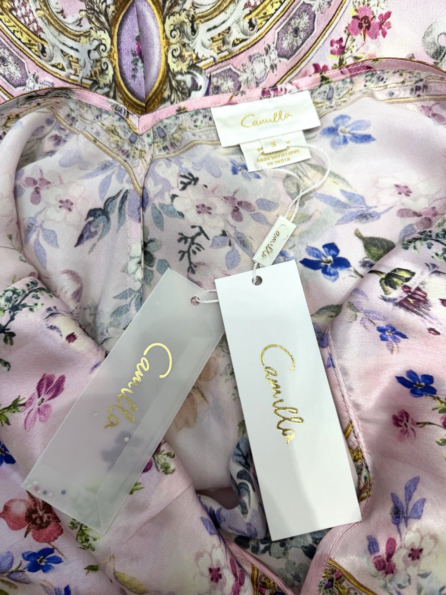 Azure Printed Dress B684 from the Camilla inspired collection image 2