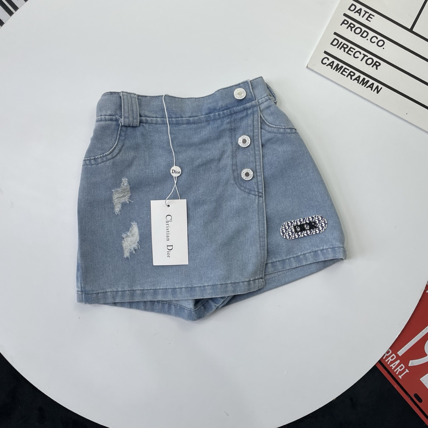 🌐 DIOR ♻️ Falda-pantalón de mezclilla (110-170) 🎗 ¡Etiqueta original! ¡Embalaje original! ¡Marca original! 🌐 Se pued…