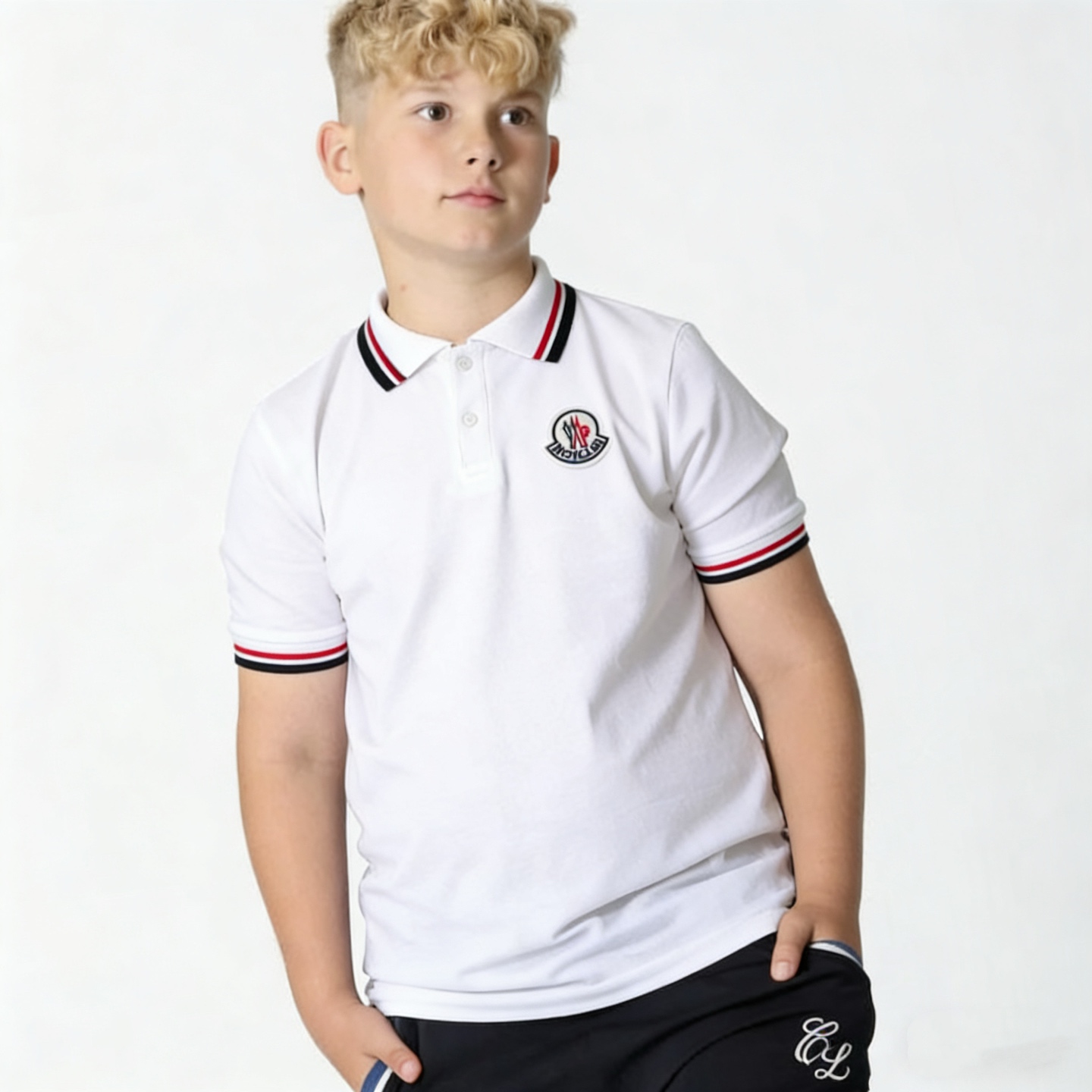🌐 Moncler ♻️ POLO (90-160) ♻️ Camiseta 🎗 ¡Etiqueta original! ¡Embalaje original! ¡Marca original! 🌐 💯 Suministro a …