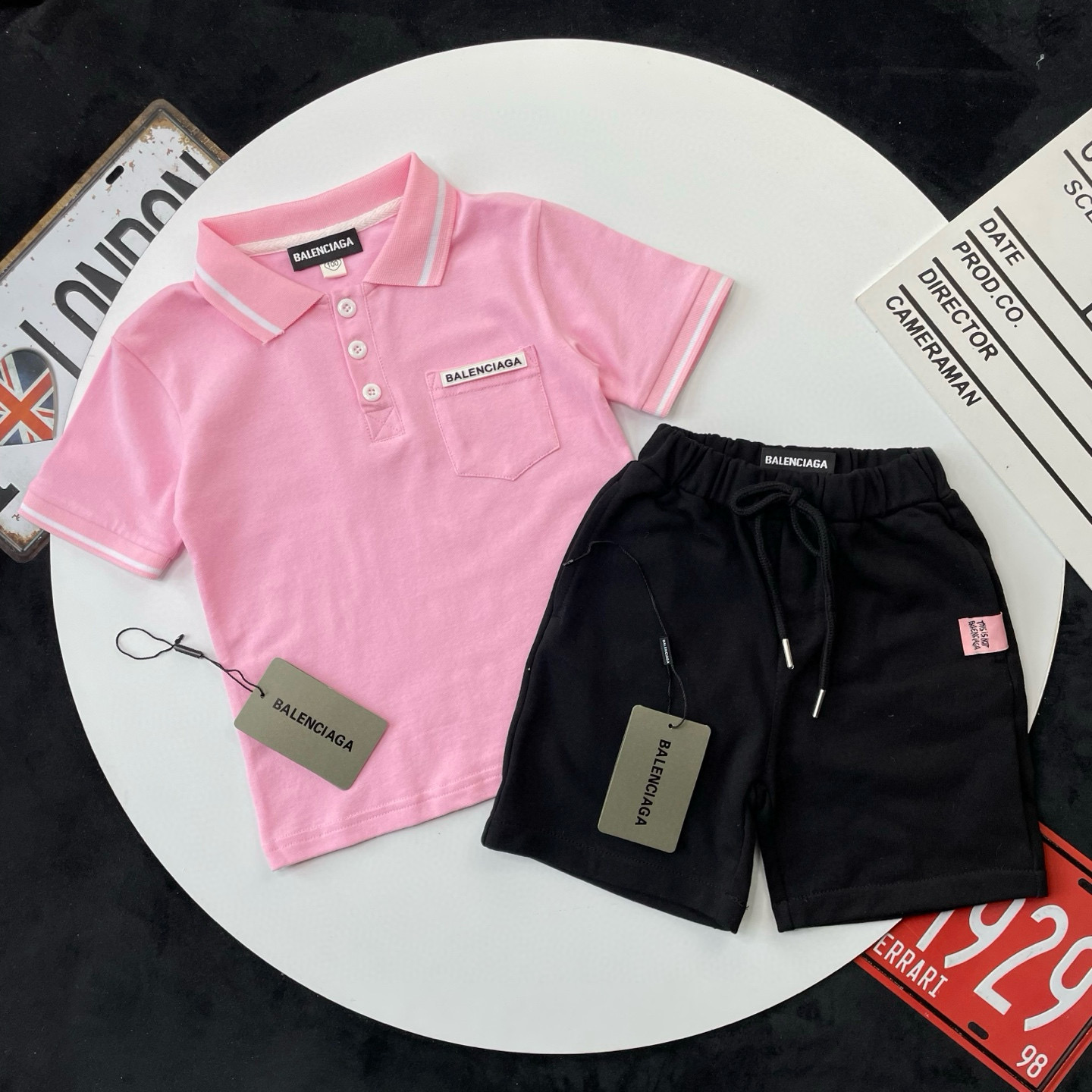 🌐 Balenciaga ♻️ Conjunto (90-150) ♻️POLO ♻️Pantalones cortos 🎗¡Etiqueta original! ¡Embalaje original! ¡Marca original…