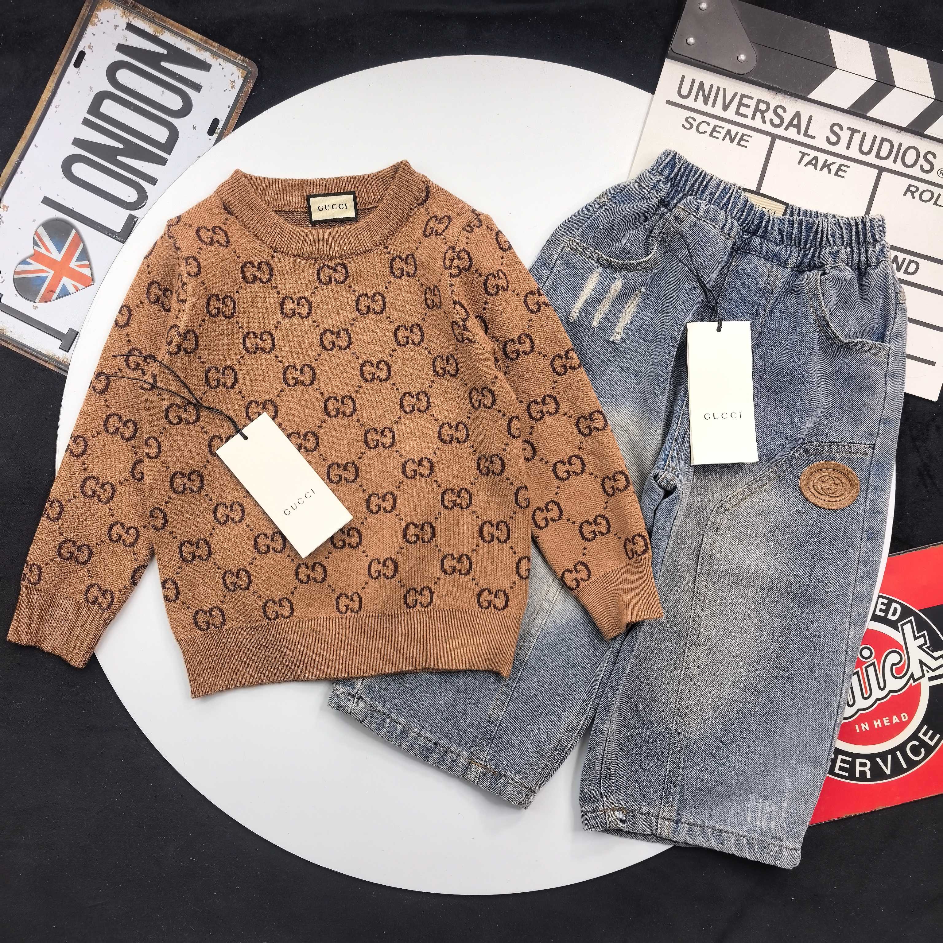 🌐 Gucci ♻️ Sweater set (90-150) ♻️ Sweater ♻️ Jeans 🎗Original tag! Original packaging! Original brand! 🌐Can be purch…