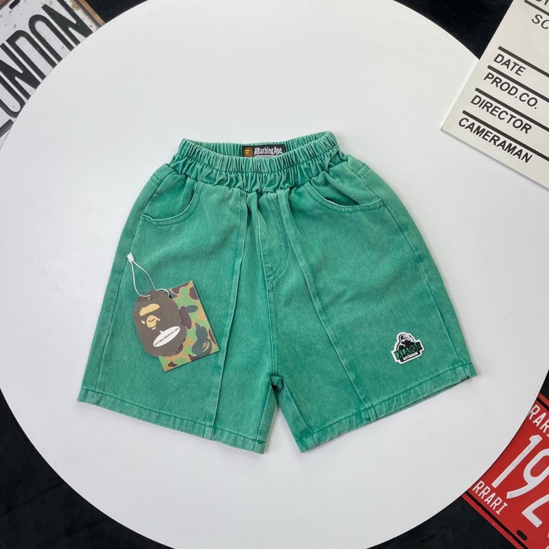 🌐 BAPE ♻️ Pantalones cortos vaqueros (90-150) ♻️ Vaqueros 🎗 ¡Etiqueta original! ¡Embalaje original! ¡Marca original! …