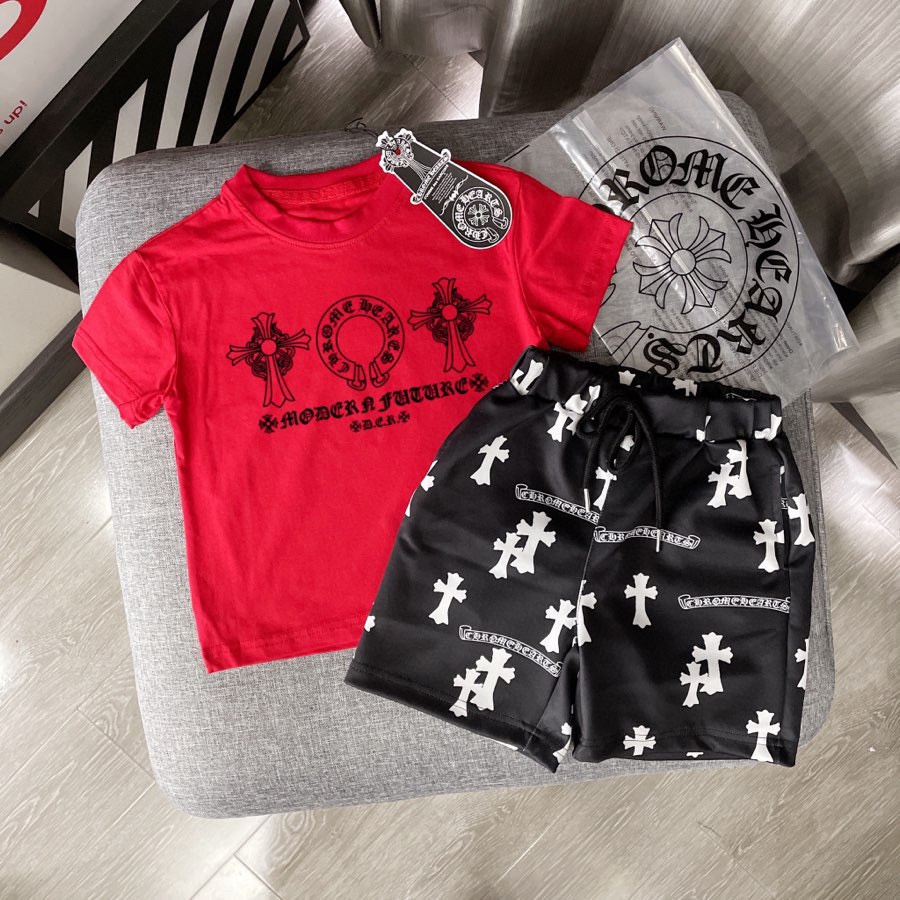 🌐 Chrome Hearts ♻️ Conjunto (90-150) ♻️Camiseta ♻️Pantalones cortos 🎗¡Etiqueta original! ¡Embalaje original! ¡Marca o…