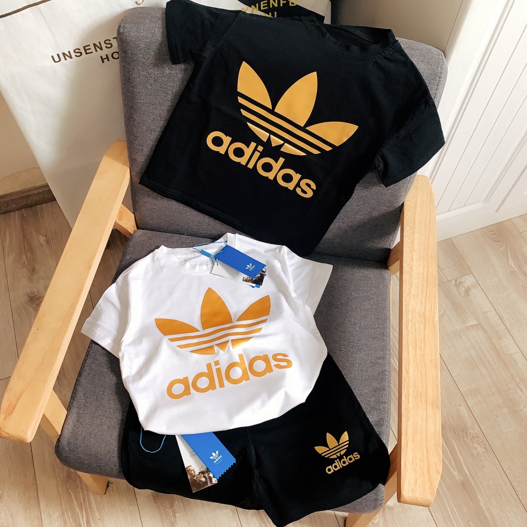 🌐 Adidas ♻️ Conjunto (90-150) ♻️Camiseta ♻️Pantalones cortos 🎗¡Etiqueta original! ¡Embalaje original! ¡Marca original…