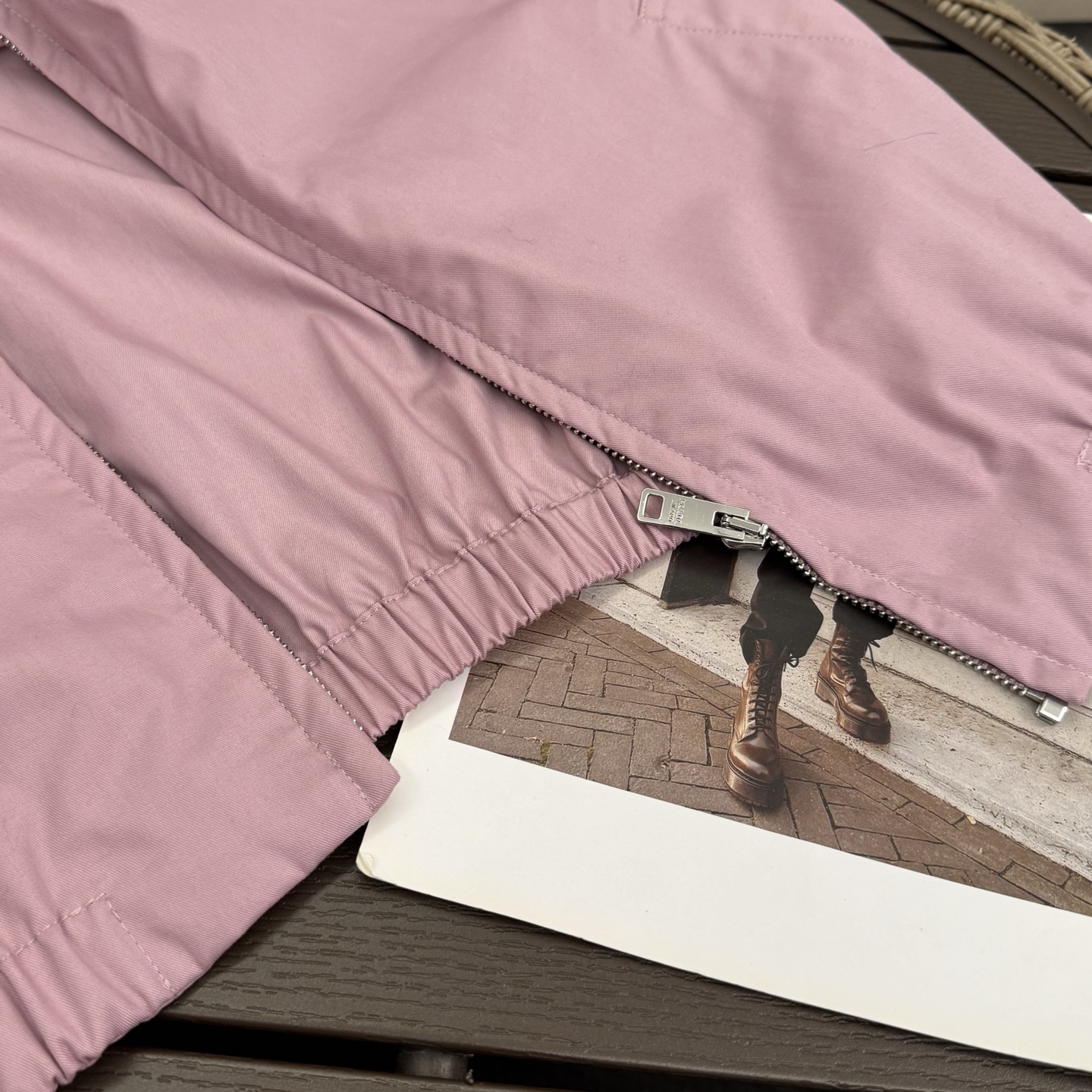 Prada Inspired Women's Vintage Pink Zip-Up Jacket Lightweight Coat 5 i1756492791032 2847 0 5