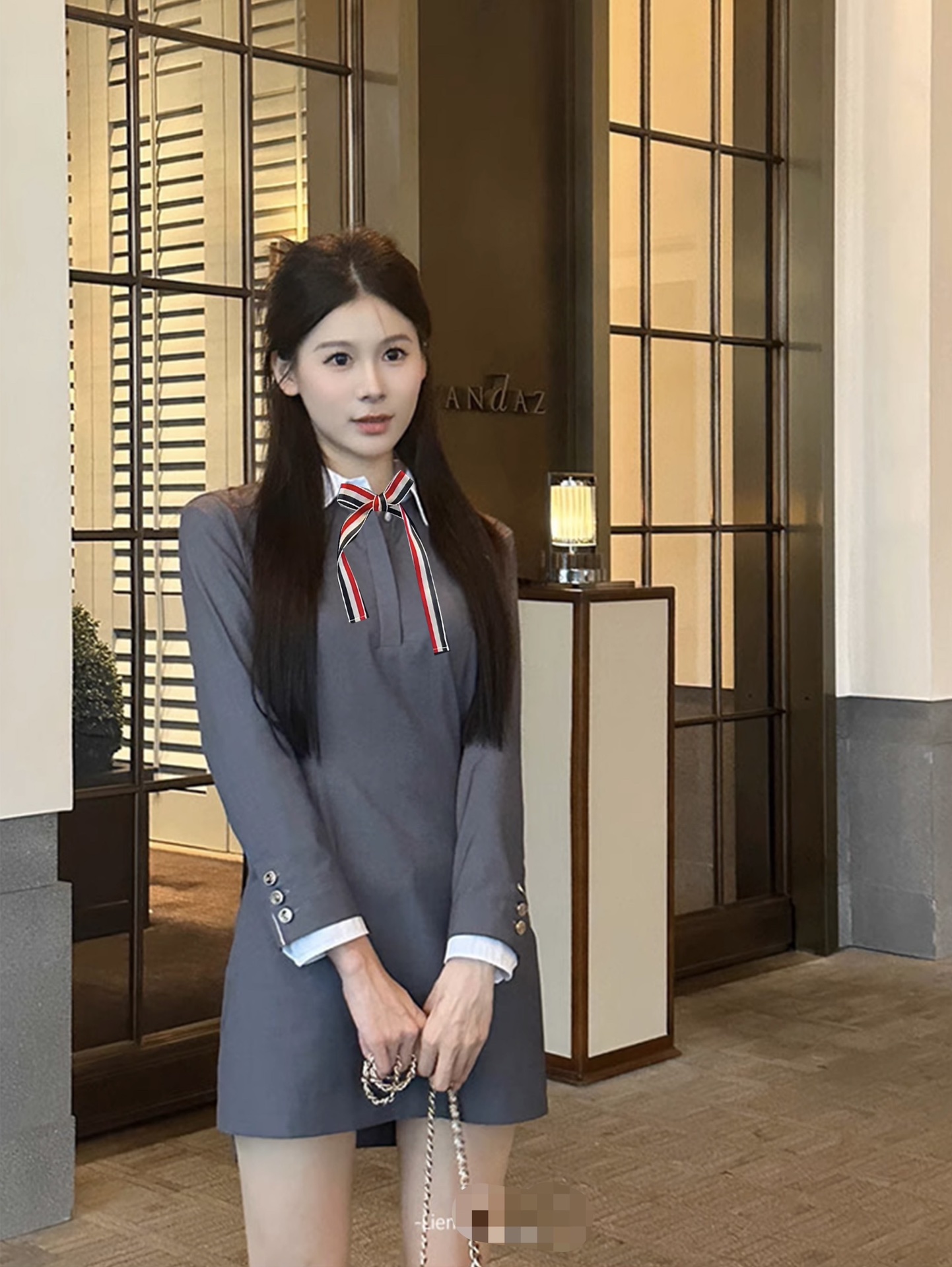 New Thong P679: High-Quality College Style with Hidden Details and Enzyme Color Accents - 图片 1